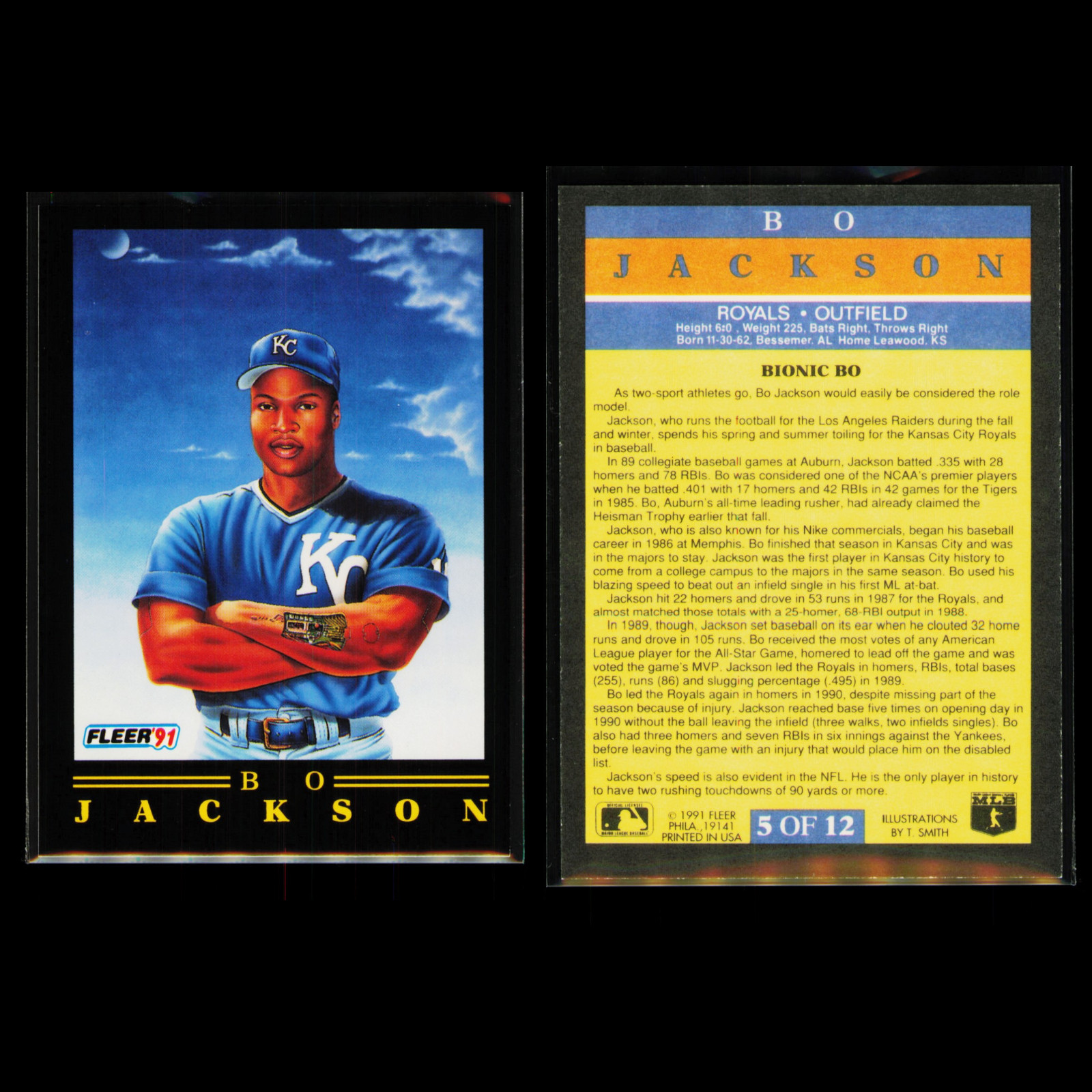1991 Fleer Pro Vision Baseball Complete Set #1-12 – Bo Jackson Canseco Mattingly