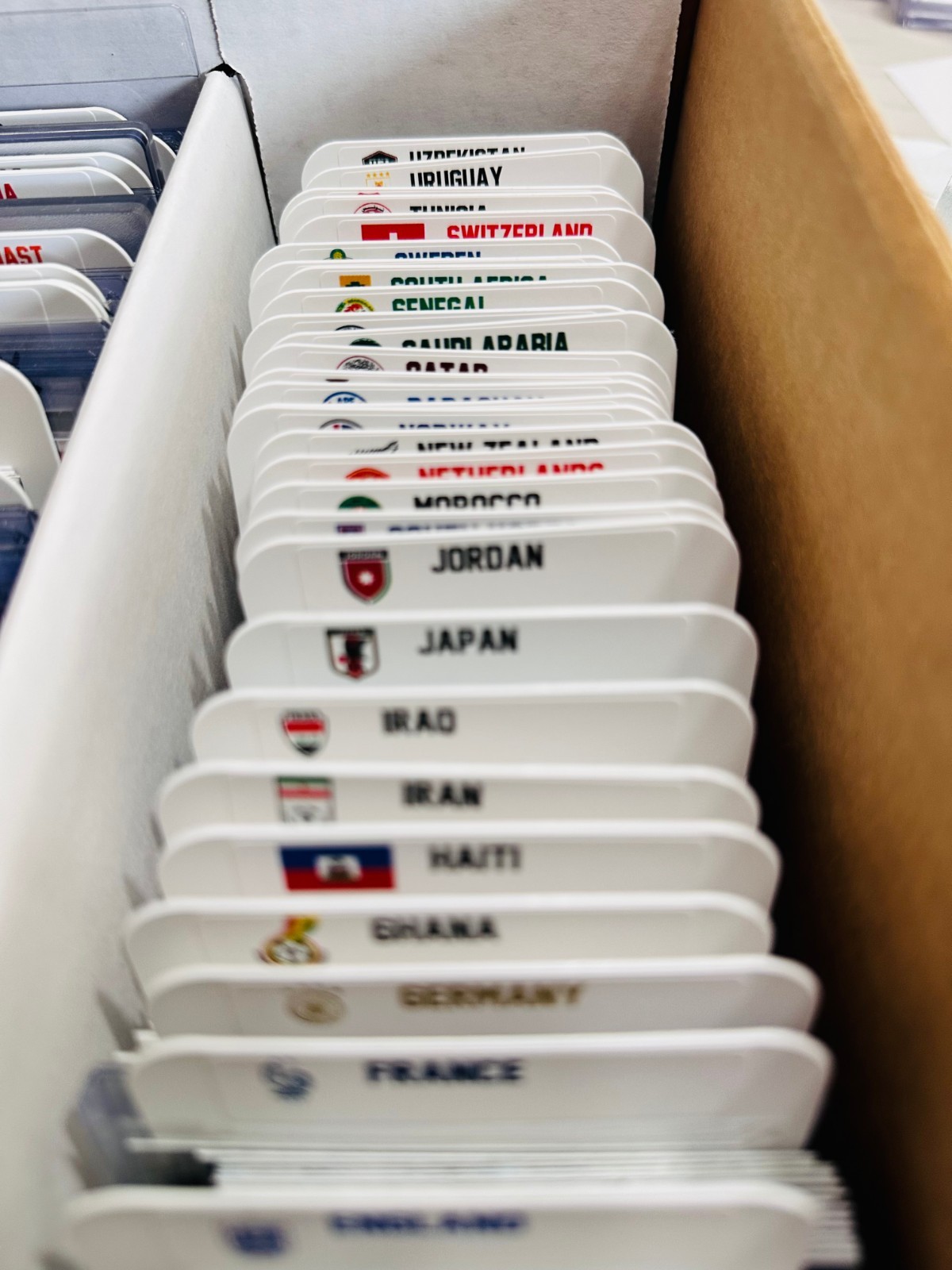 (48) TALL Sports Card Dividers with 48 FREE World Cup 2026 Team Labels