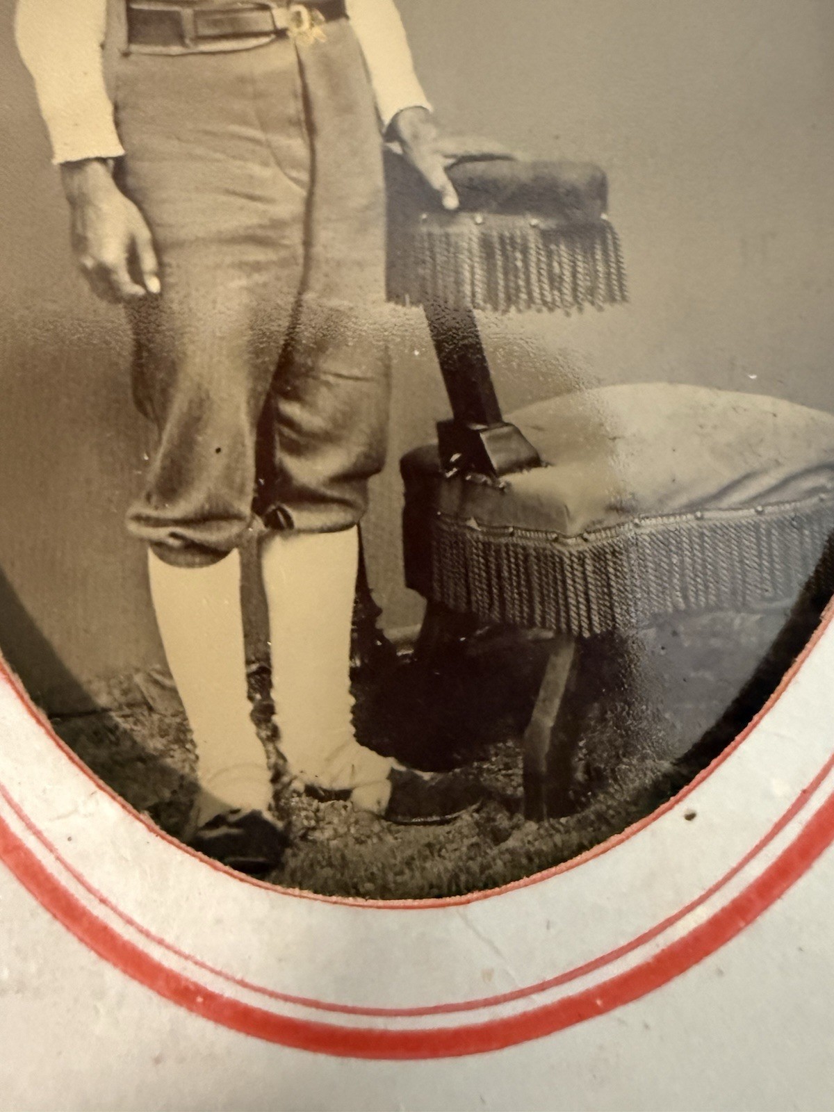Tintype of an early Baseball Player- Labeled on the back-W D Gard late 1800’s