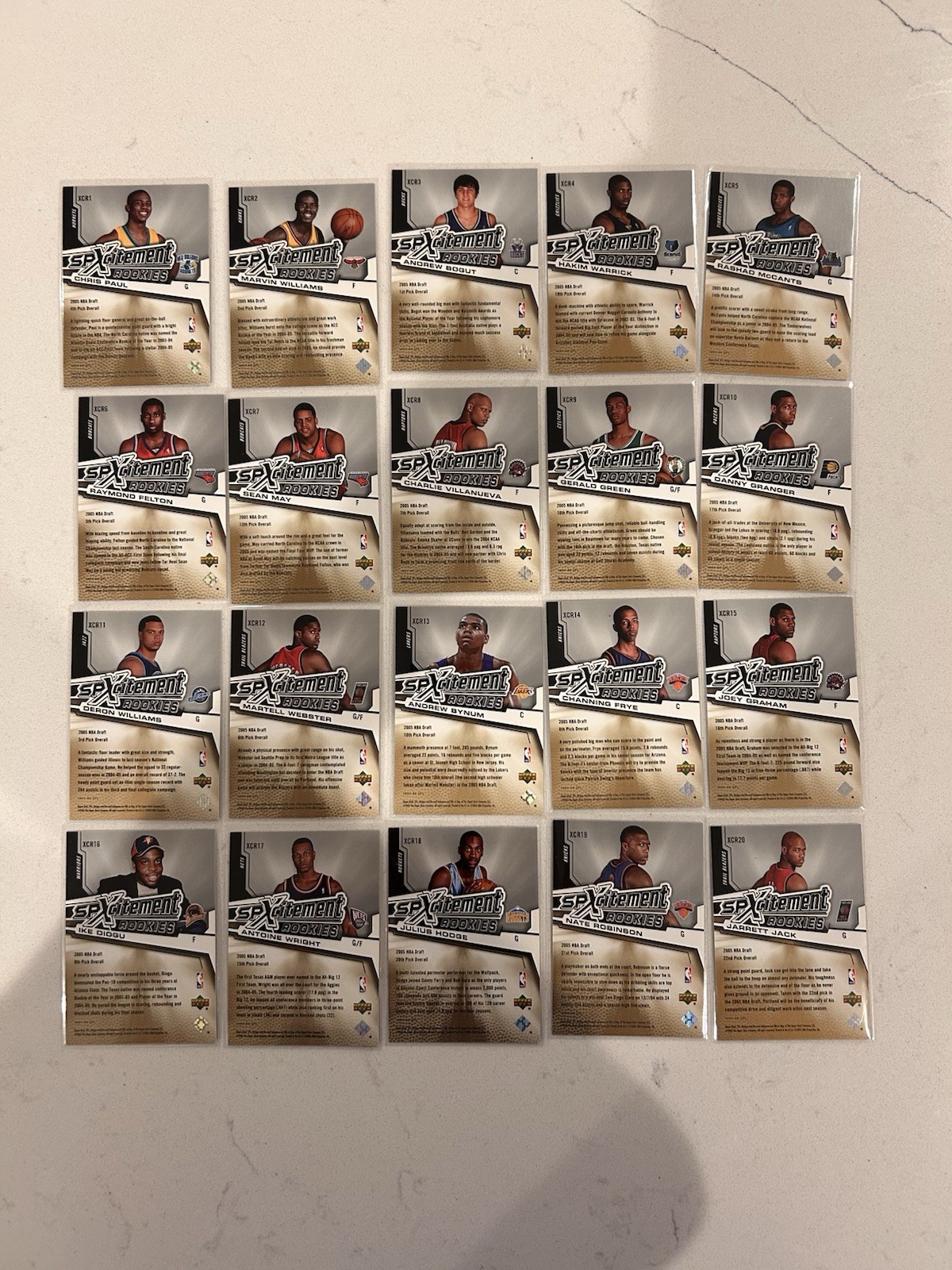 2005-06 Upper Deck SPXCITEMENT ROOKIES Chris Paul RC /1999 FULL SET! LOT 🔥