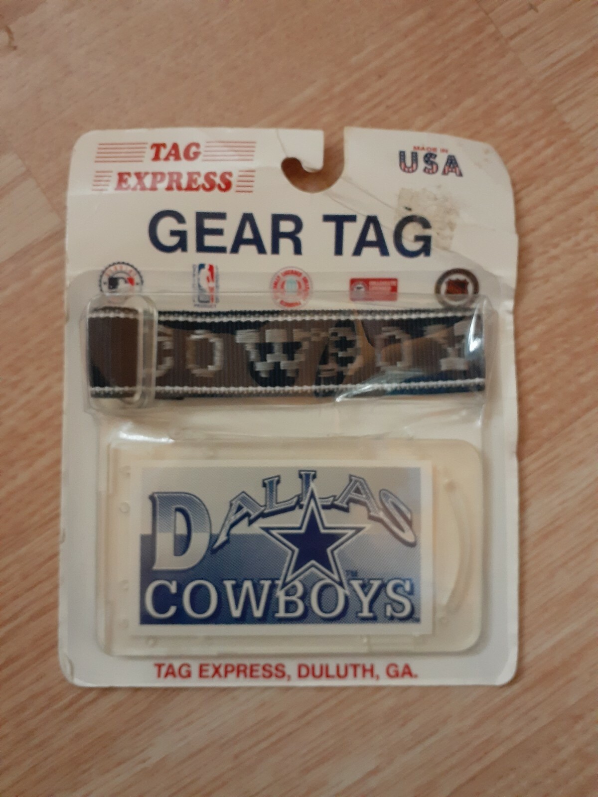 Dallas Cowboys Gear Tag Tag Express Plastic 4.5in x 2.5 in New Lugage Tag