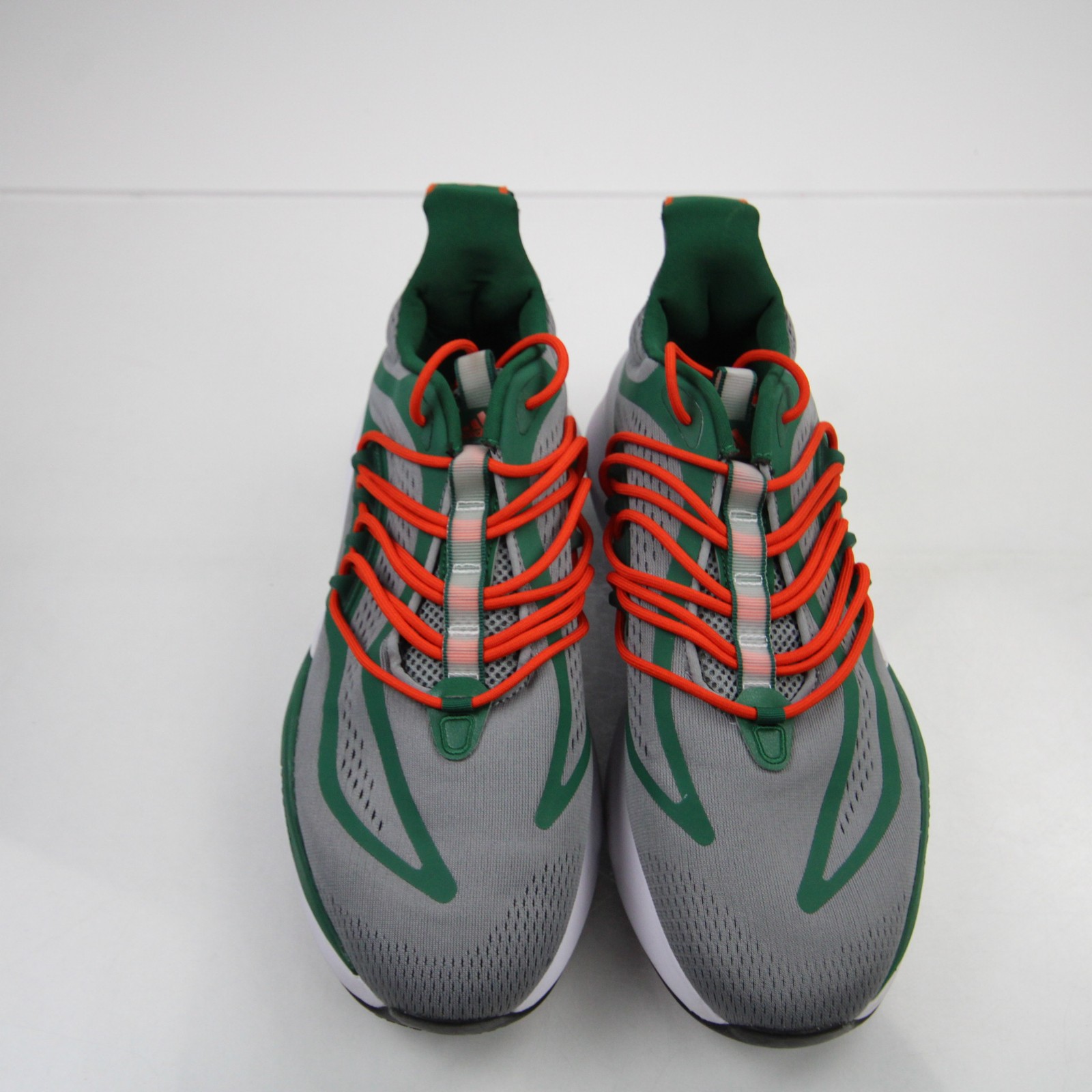 Miami Hurricanes adidas Alphaboost Running & Jogging Shoes Men’s Gray Used 11.5
