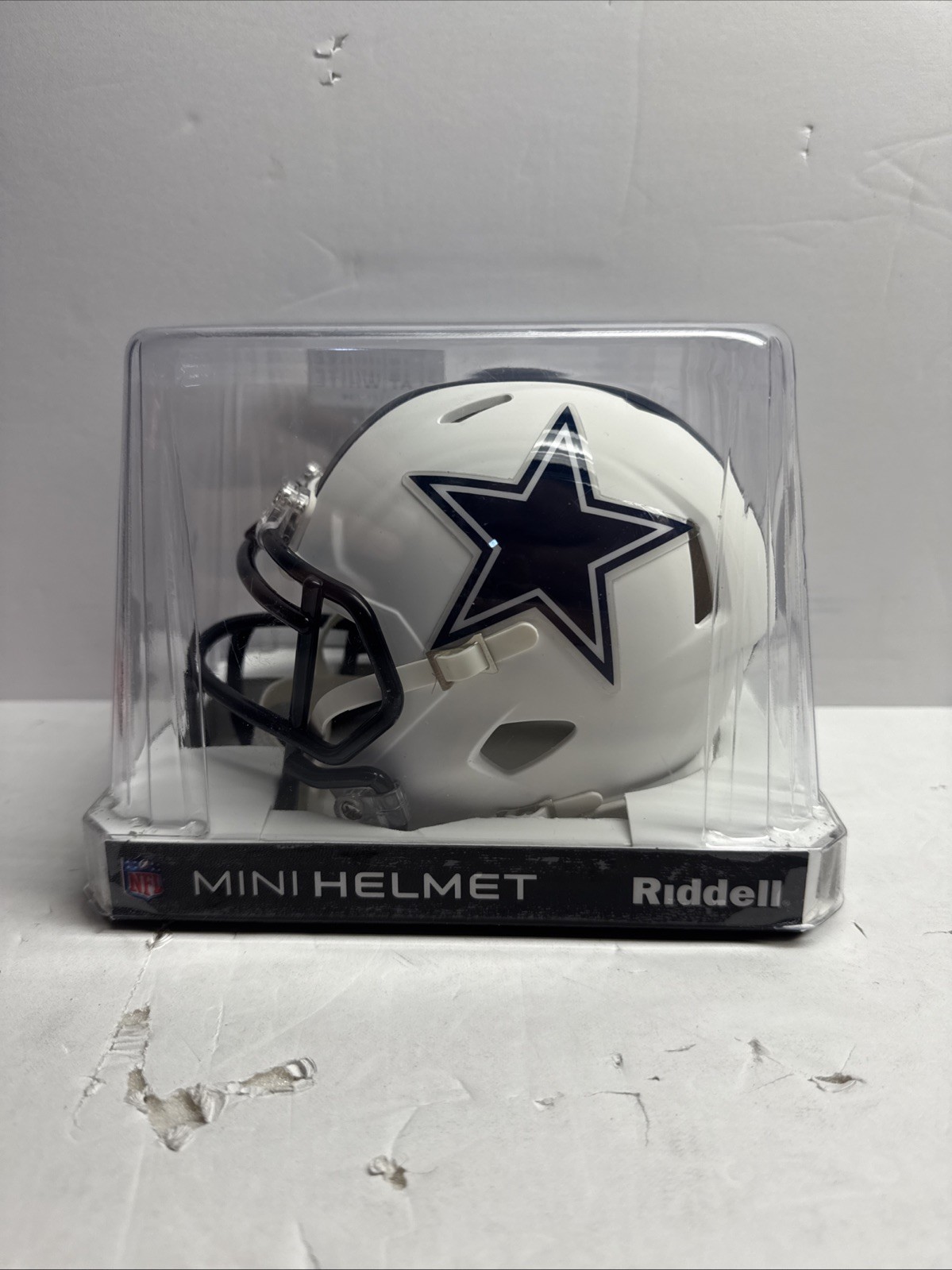 Cowboys Tony Dorsett Signed Flat White Speed Mini Helmet in Blue w BAS Witnessed