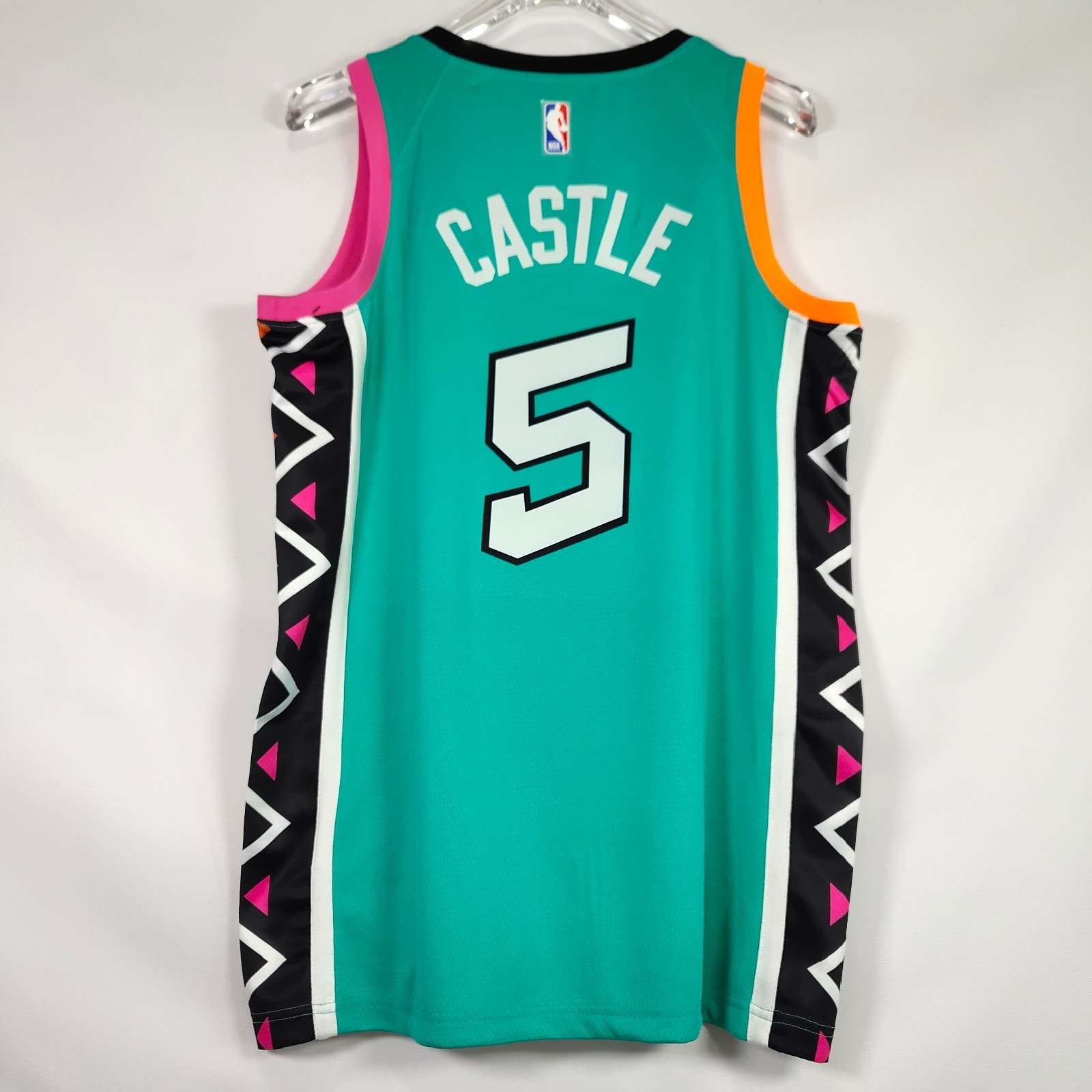Stephen Castle #5 Embroidered Letter Jersey (Green)