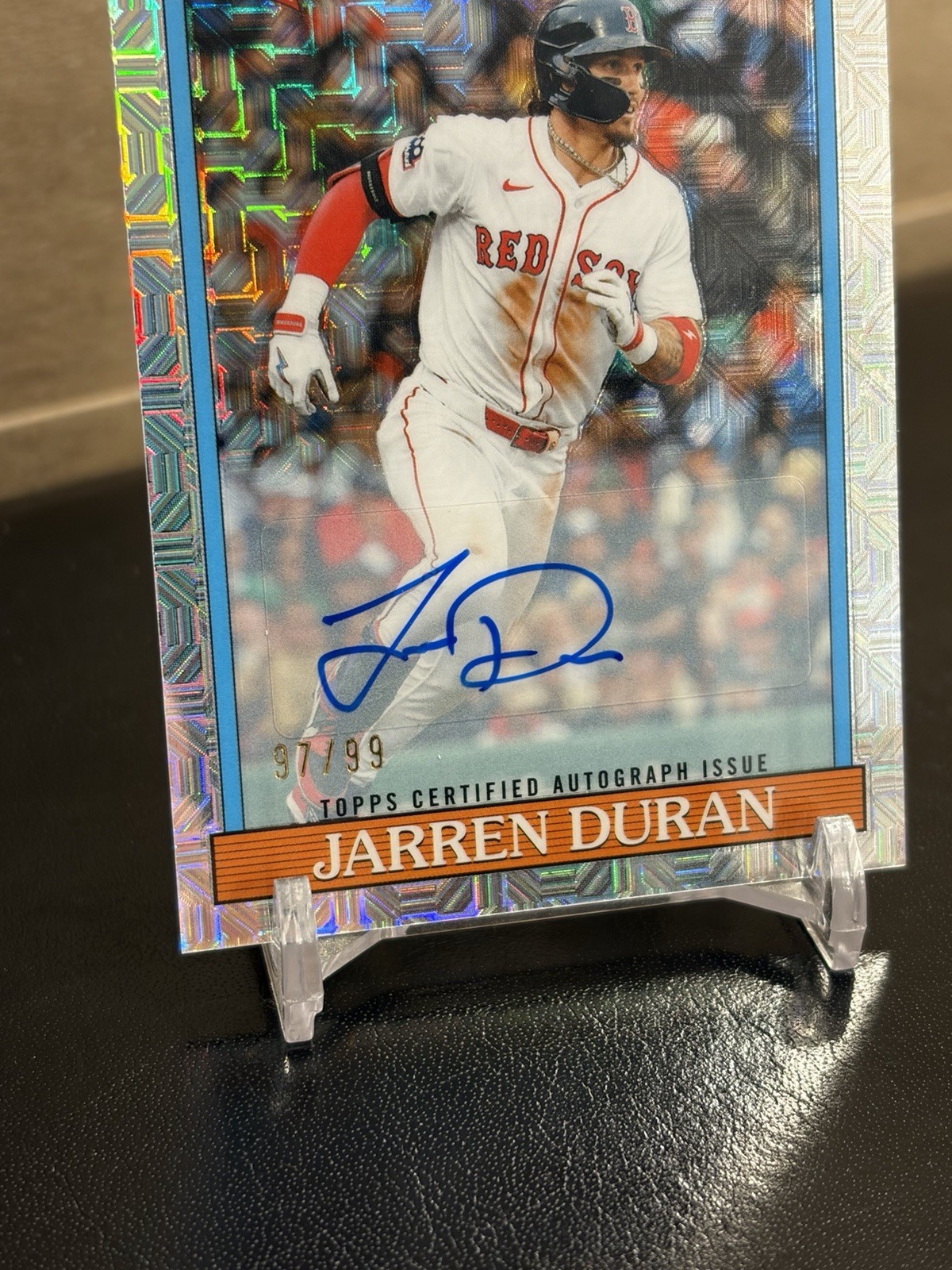 2026 Topps Series 2 Jarren Duran 91ASC-12 Silver Pack Mojo Auto /99 Red Sox