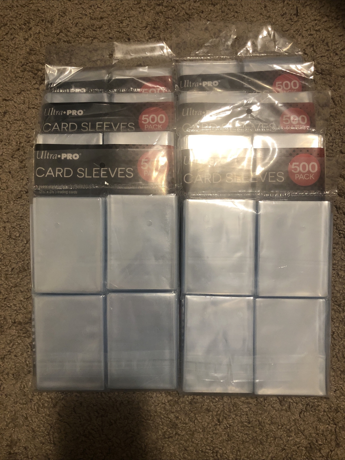 (1000) Ultra Pro Soft Trading Card Sleeves Acid Free No PVC Standard Size Clear