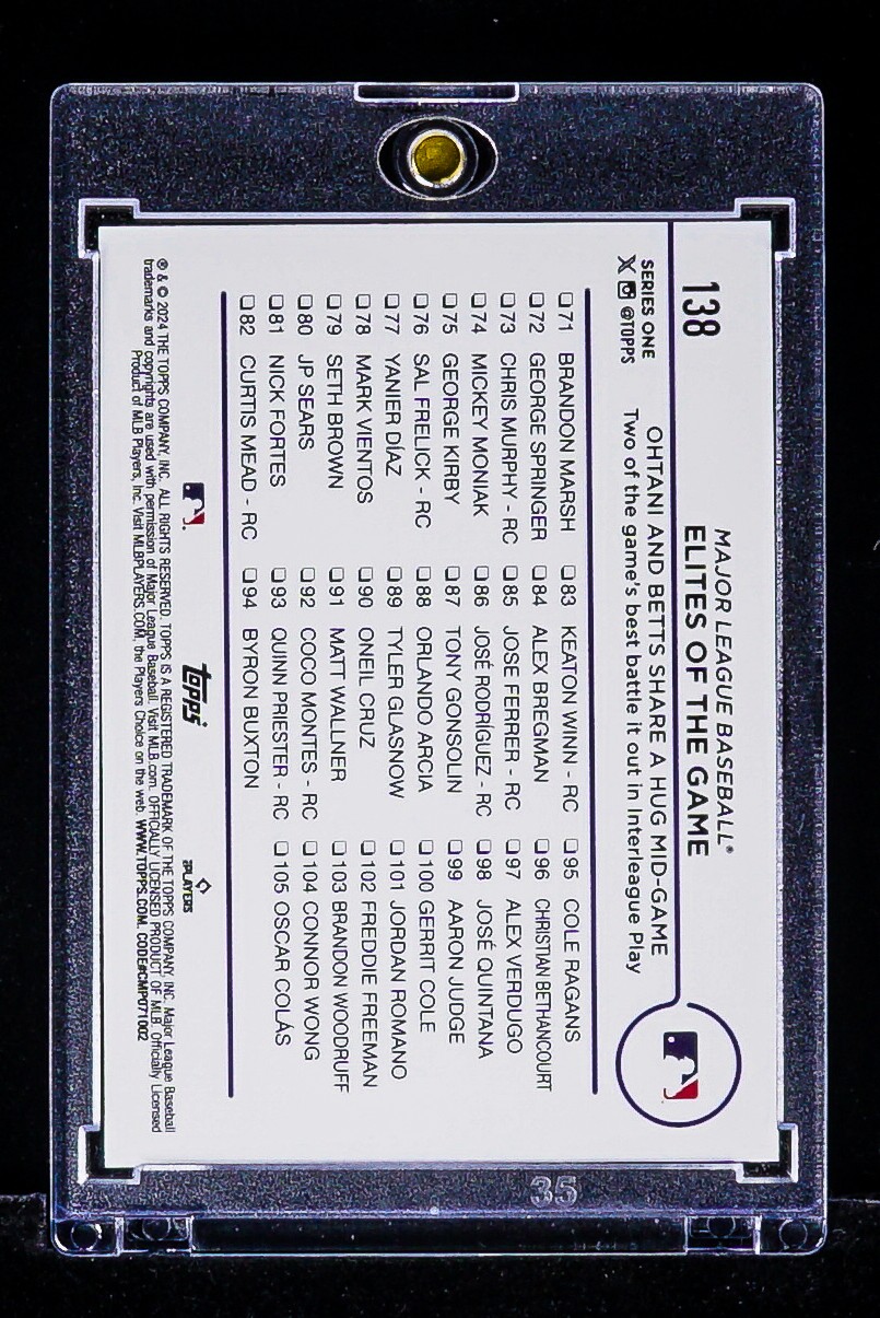 Shohei Ohtani Mookie Betts RARE MONTGOMERY SILVER FOIL INVESTMENT CARD SP