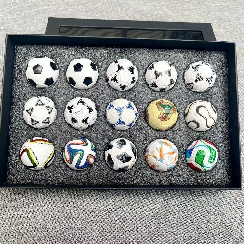 15 PCS FIFA World Cup Soccer Mini Ball Collection 1970-2026 Set Souvenirs Gift
