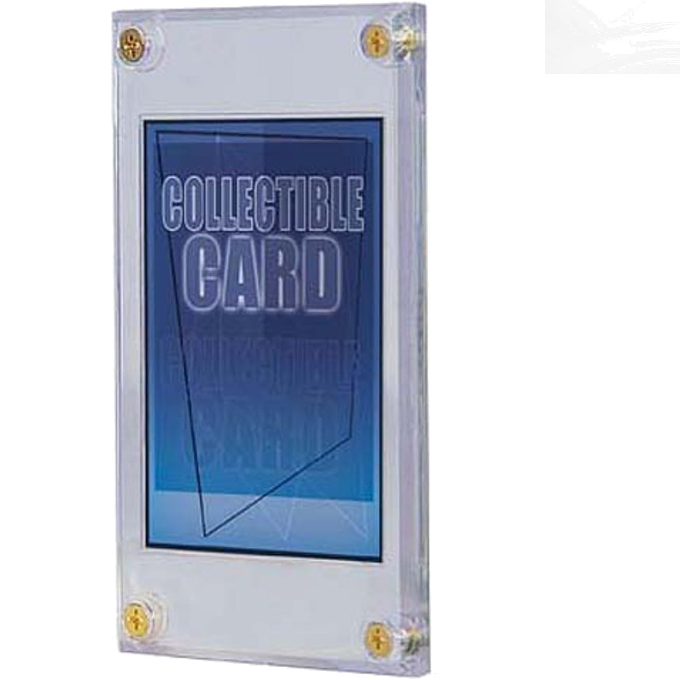 Lightweight Clear Trading Card Holder with Recessed Area for Safe Display