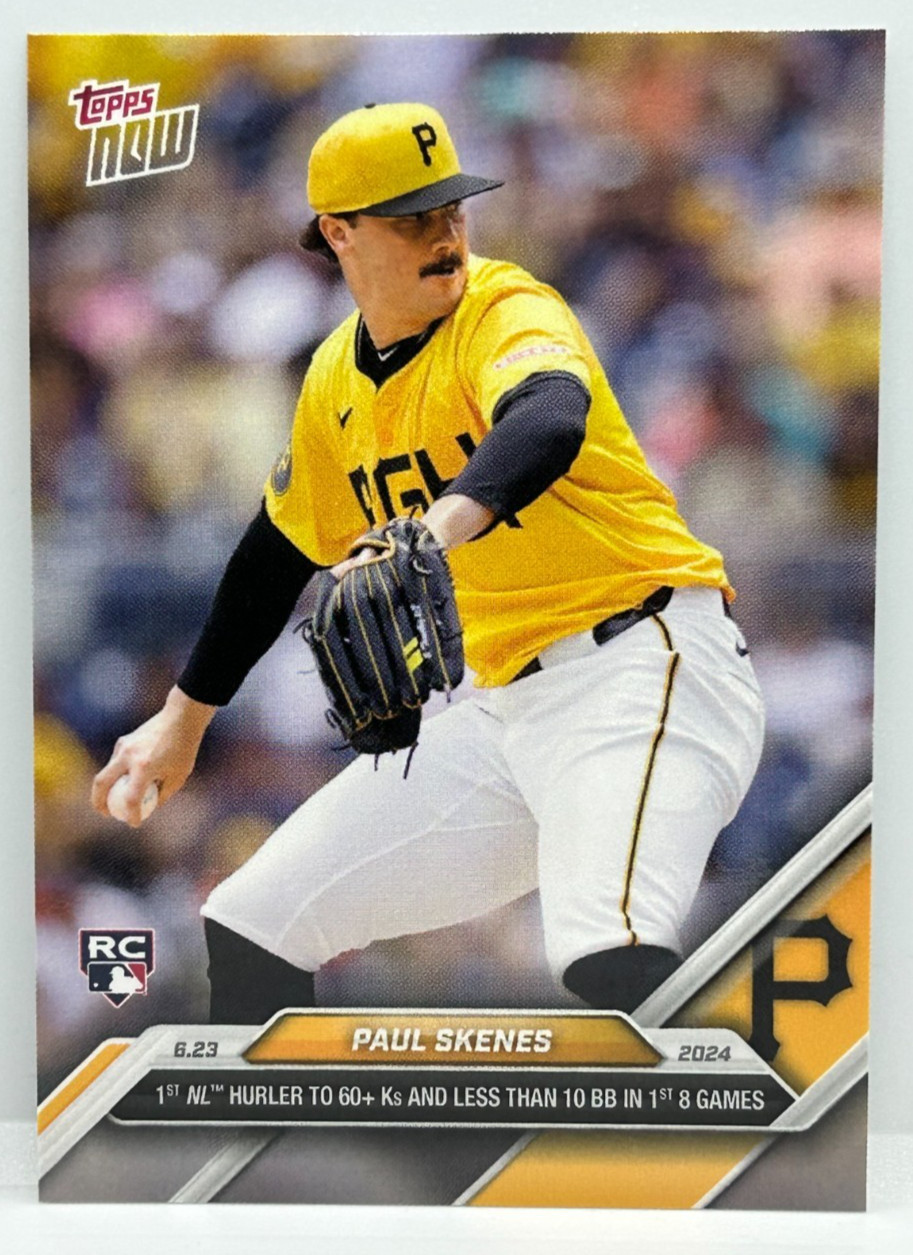 2024 Topps Now – Paul Skenes #334 – ROOKIE – Pittsburgh Pirates!