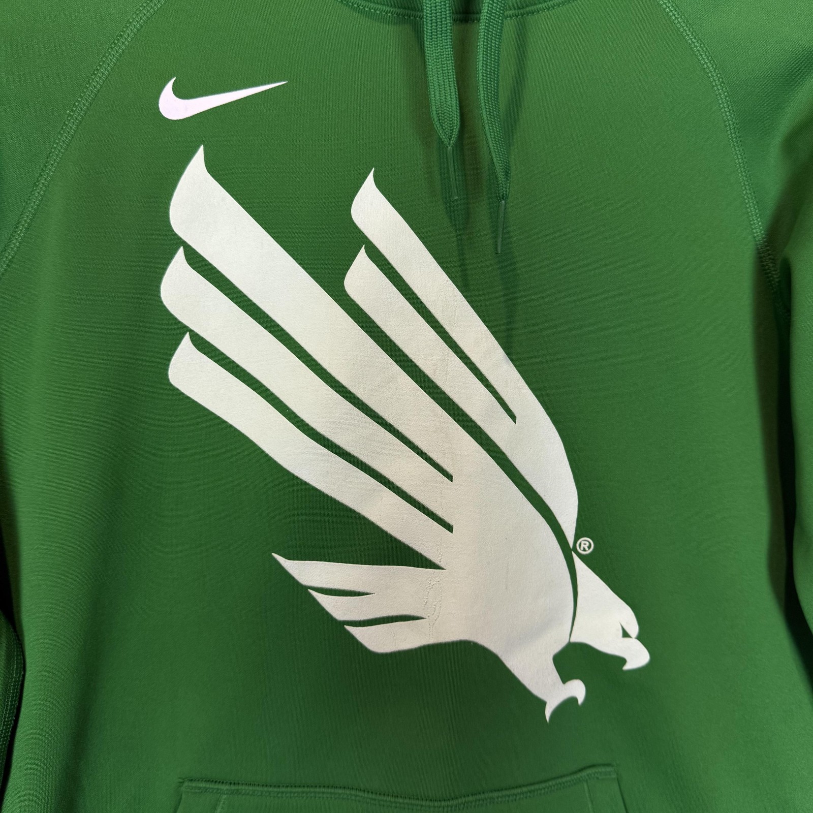 North Texas Mean Green Sweatshirt Womens Small NCAA Football Nike Dri Fit Hoodie