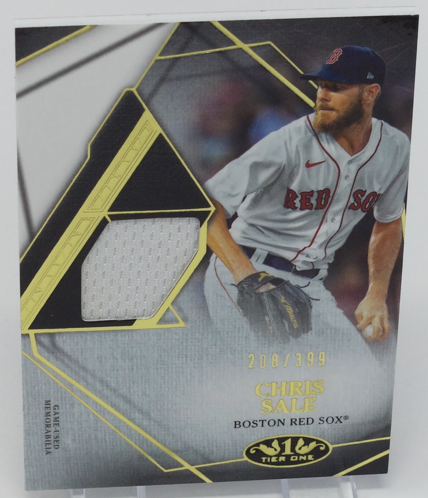 2022 Topps Tier One Relics Design B #T1R1-CS Chris Sale SN208/ 399 Red Sox