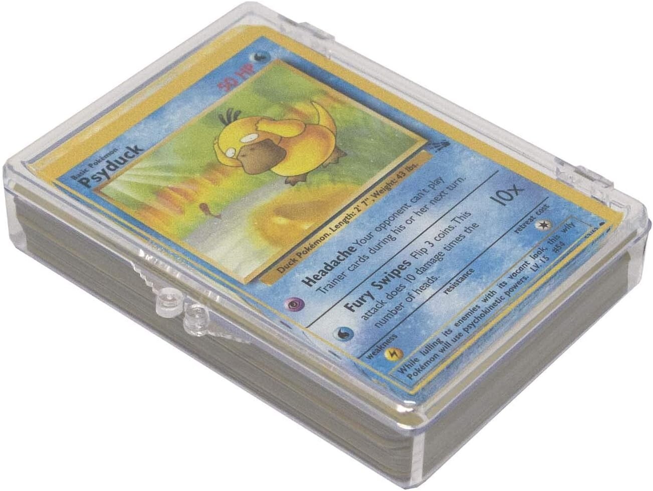 X5 High Quality BCW Hinged Box Holds 55 Trading Cards w/ Snap Lock Clear Storage