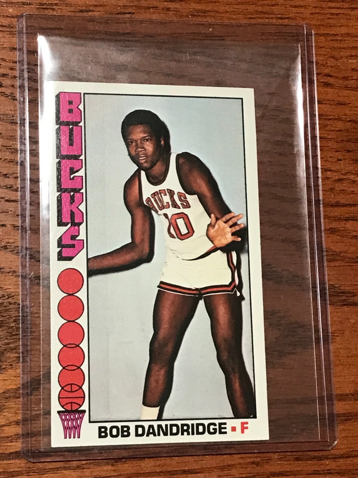 OVERSIZED 1976-77 TOPPS BASKETBALL BOB DANDRIDGE KNICKS EX-NR-MINT CARD-MAR503