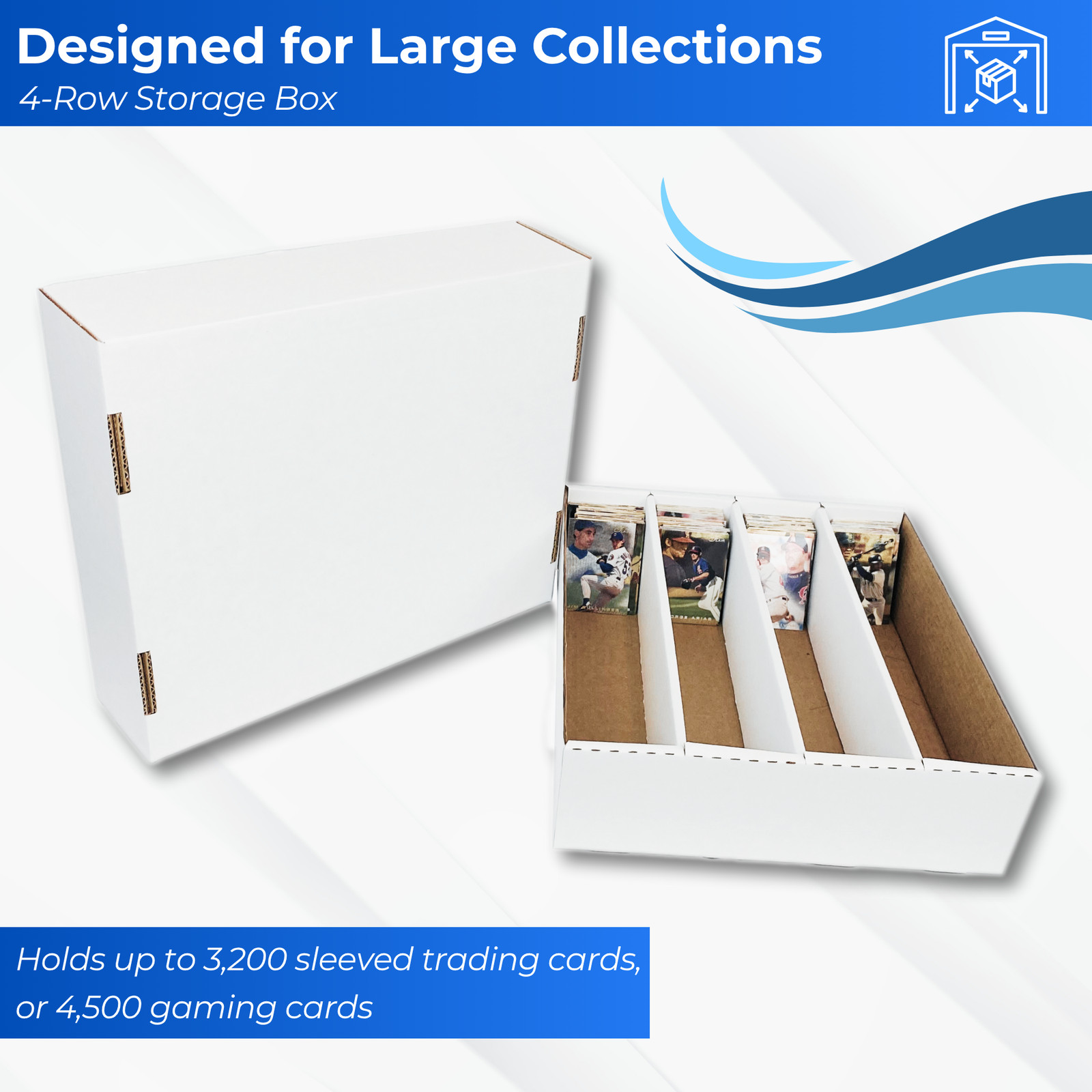 Bundle of 25 Max Pro 3200 Count Cardboard Baseball Card 4-Row Monster Boxes