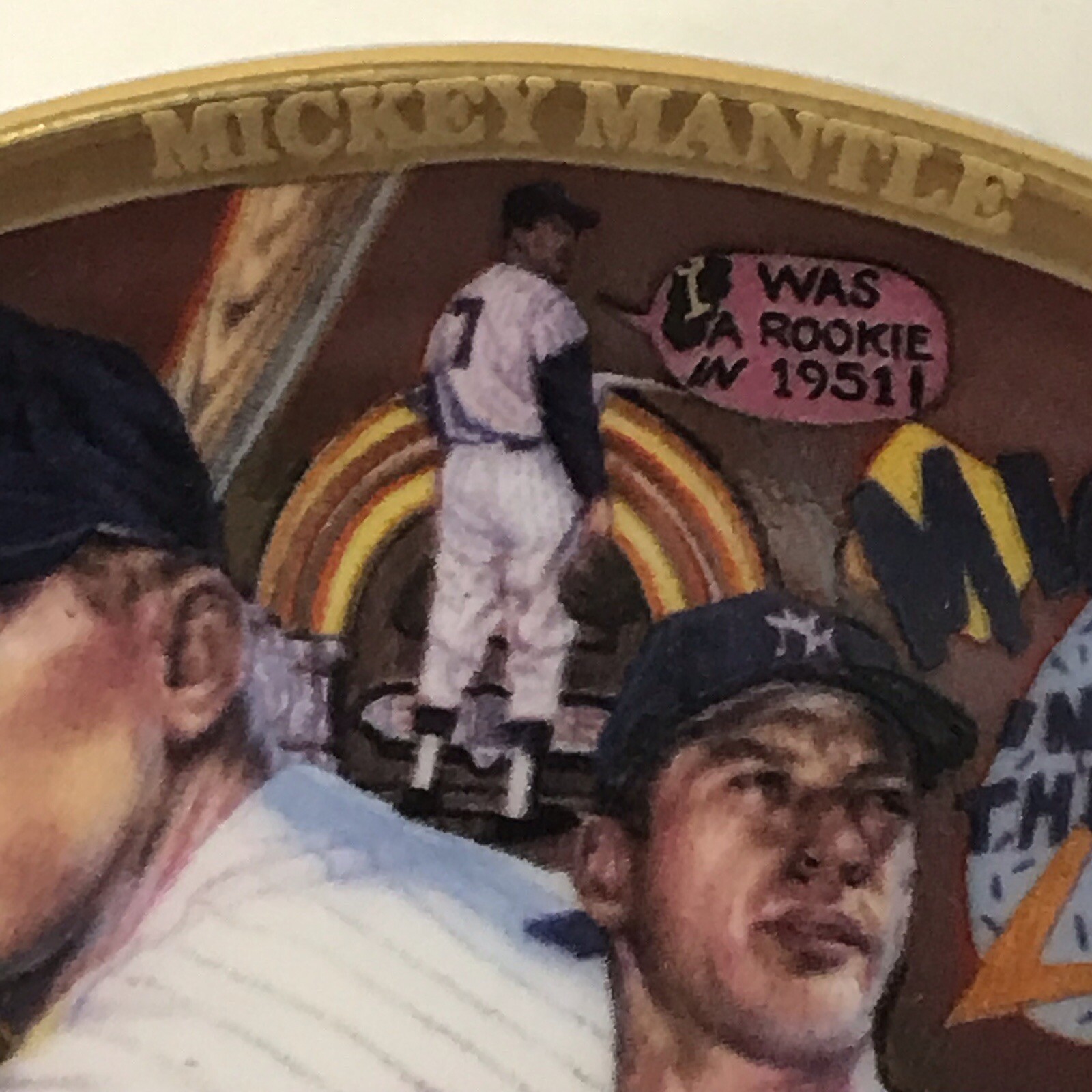 Mickey Mantle New York Yankees Sports Impressions Collectors Plate 4.4in MLB