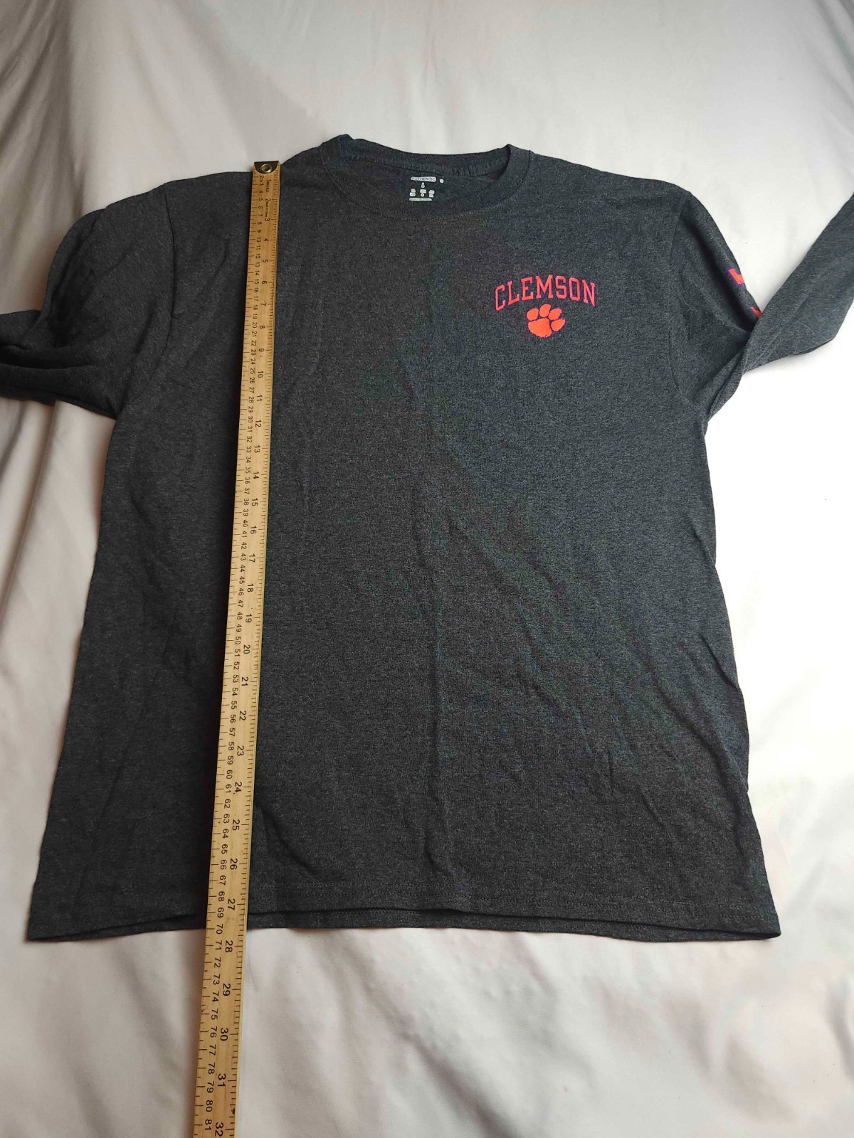 Champion Clemson Tigers T-Shirt Mens Large Dark Heather Gray College Sport NCAA