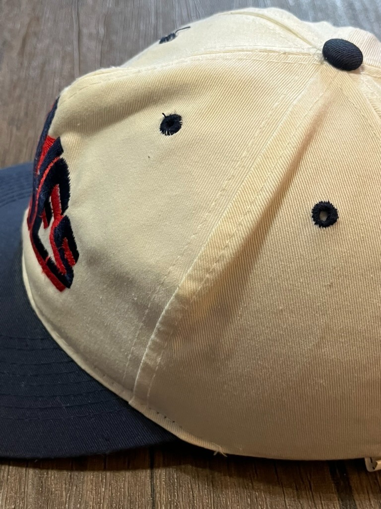 Vintage Atlanta Braves White Blue American Needle Snapback Hat Embroidered