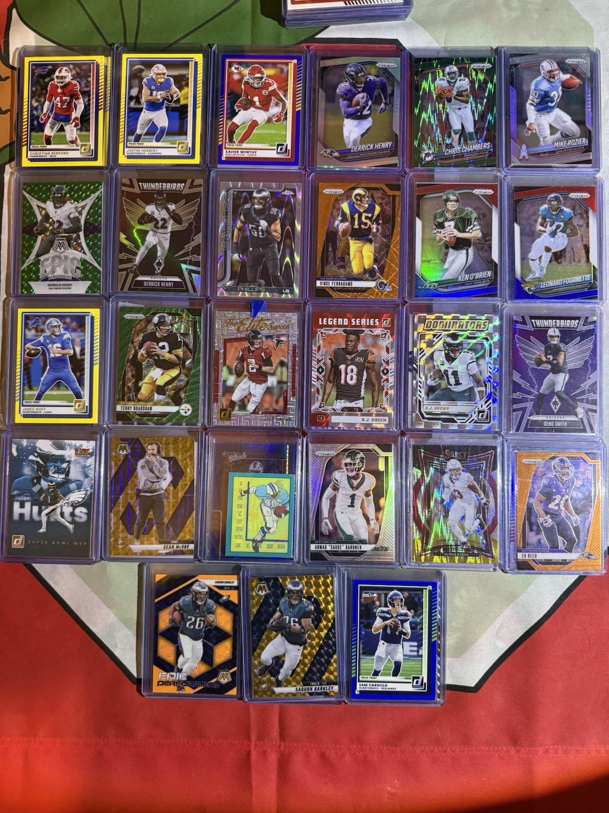 230+ Card Lot In Top Loaders – Over 100 Rookies – Check all Photos MLB NBA NFL