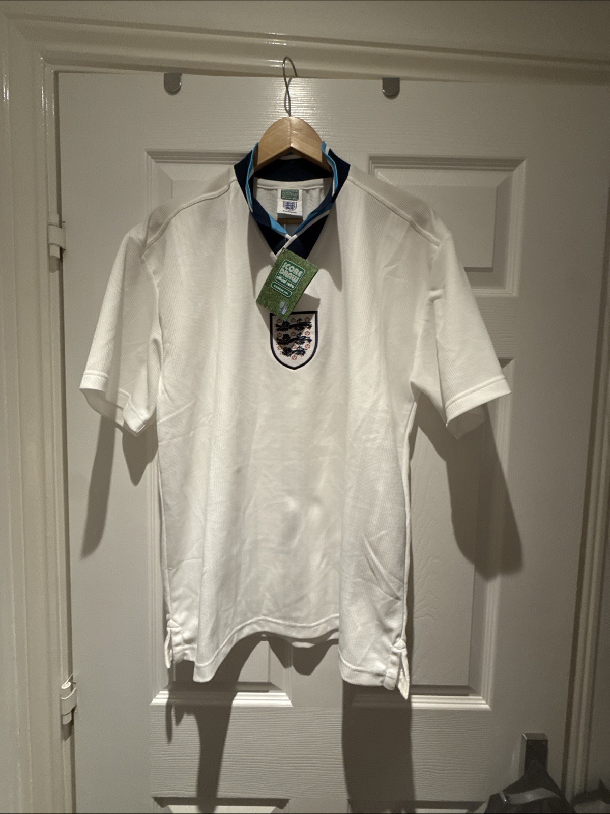 England Euro 96 Home Shirt Adult Large Football Shirt Score Draw 1996