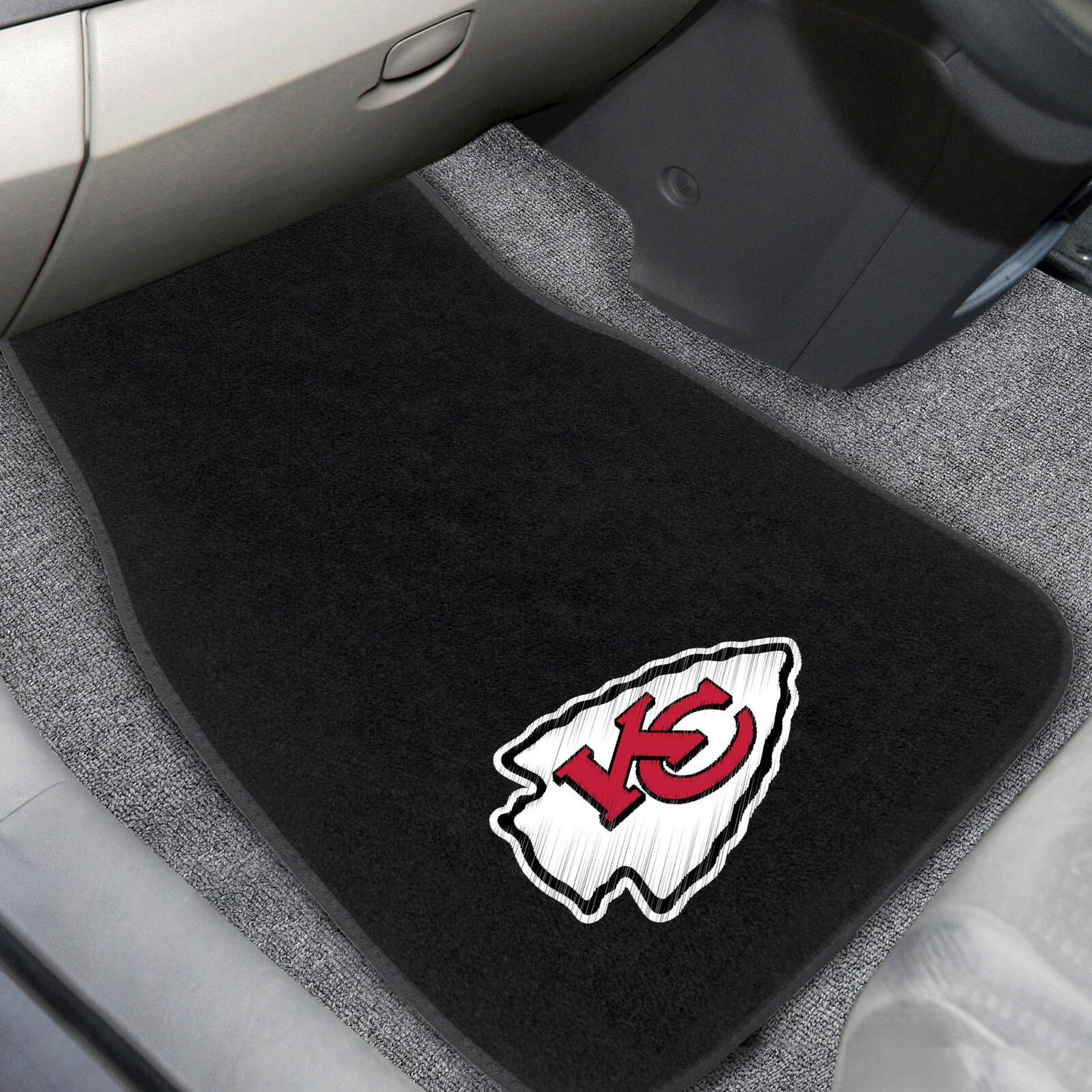 New 4pcs NFL Kansas City Chiefs Car Truck Front Rear Carpet Floor Mats Set