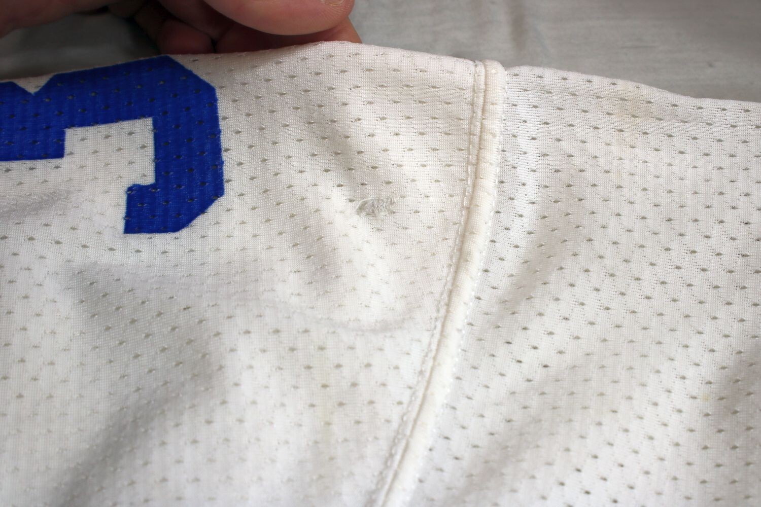 Tony Dorsett Televised Game Worn Jersey 8/17/85 w/Crotch Flap Grey Flannel COA