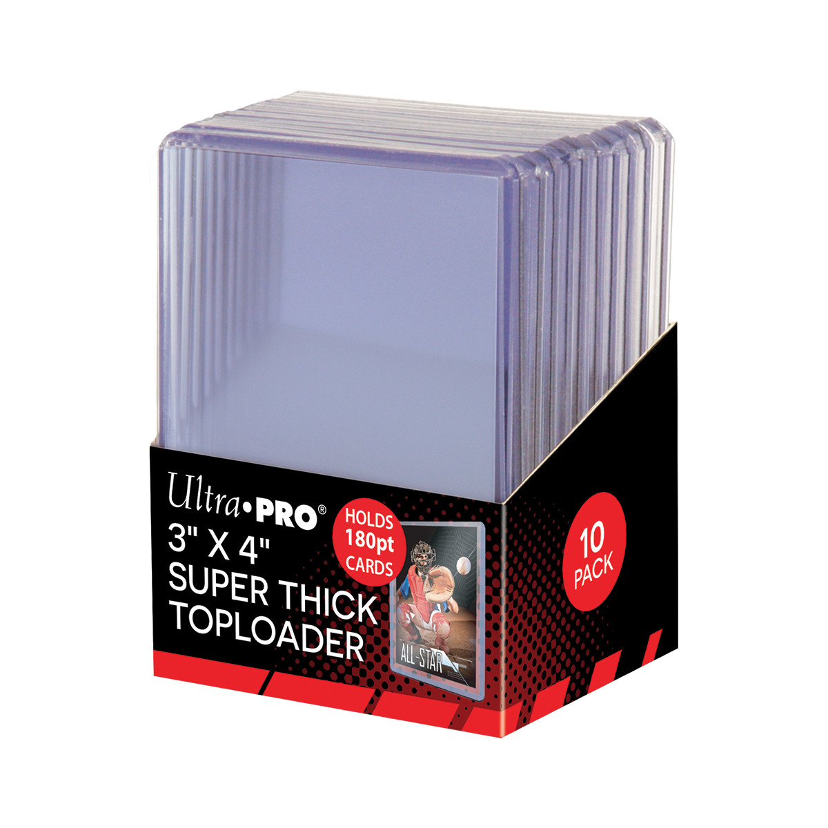 Ultra PRO 10 Pack 3″x4″ Super Thick 180PT Toploaders Card Sleeve Protector