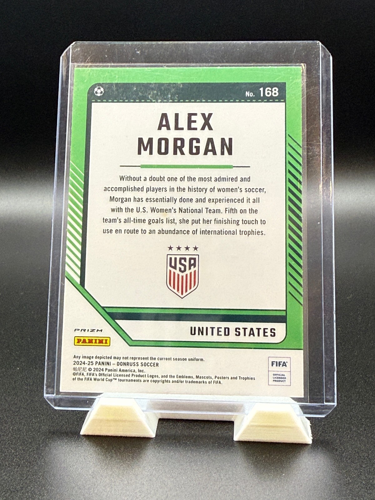 2024-25 Panini Donruss Fifa – Optic Alex Morgan #168 Holo Prizm