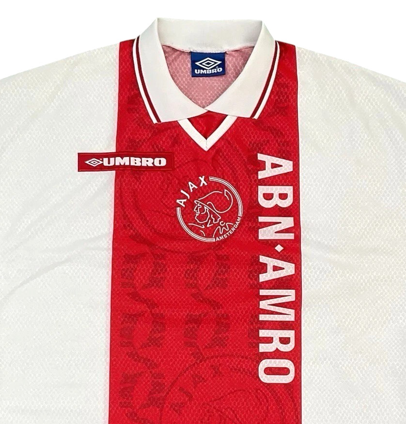 AJAX 1998-99 HOME FOOTBALL SHIRT XL ADULT UMBRO (MINT) VINTAGE