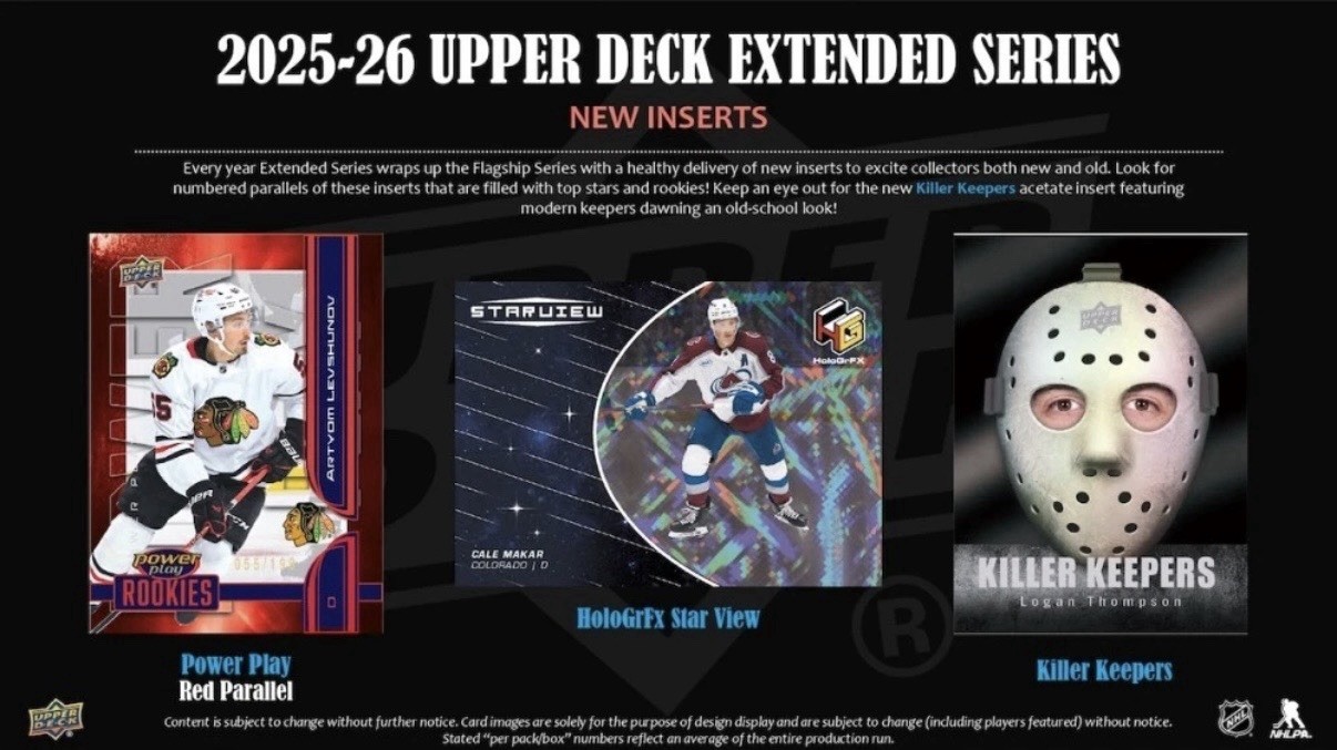 2025-26 Upper Deck Extended Series Hockey Hobby Box