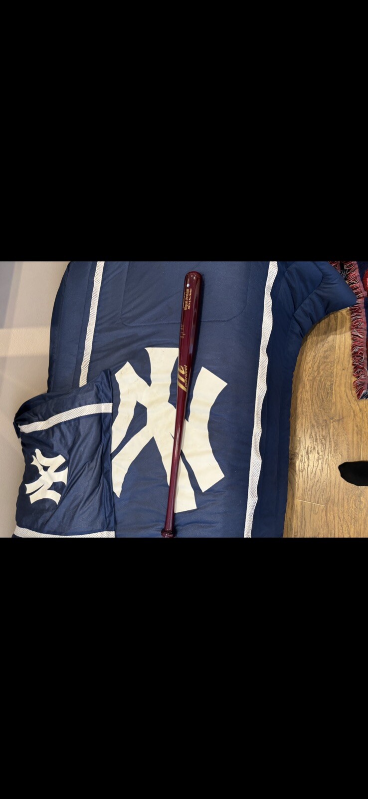 Miguel Andujar New York Yankees Signed MLB Pro Model Bat Steiner Authenticated