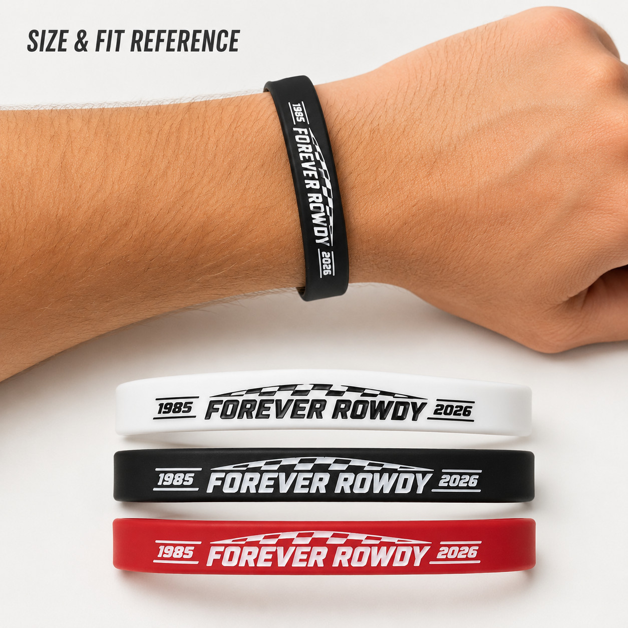 2 Pack!! Kyle Busch Memorial Bracelet Forever Rowdy Silicone Wristband