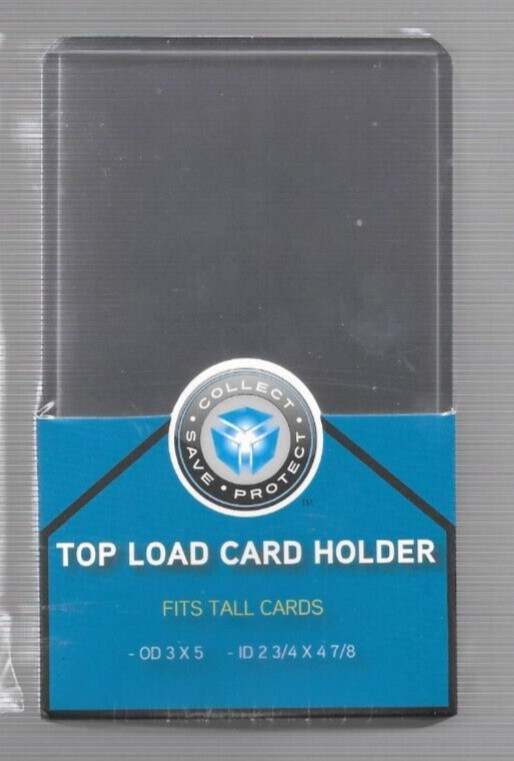 25 TALL TOP LOADS TOPLOADERS PLUS 25 TALL SOFT SLEEVES 3 X 5 FREE SHIPPING