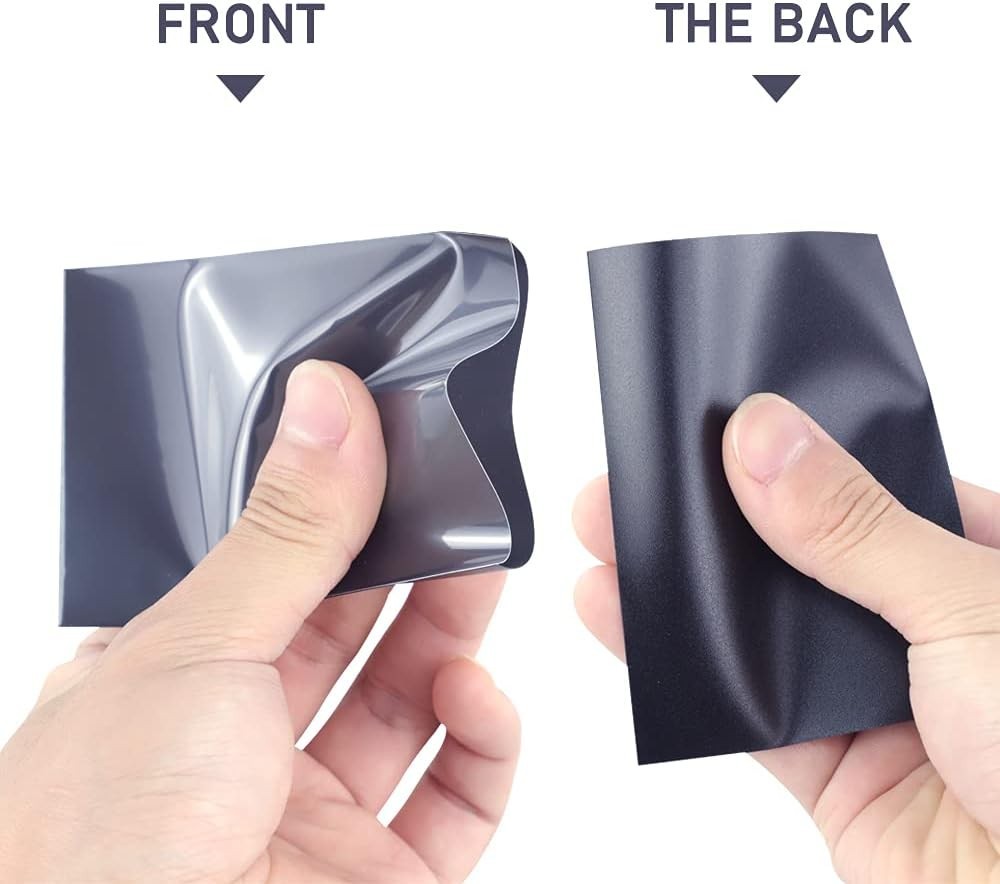 Matte Card Protectors 500 Pcs Black Toploaders for Baseball Football Game Cards