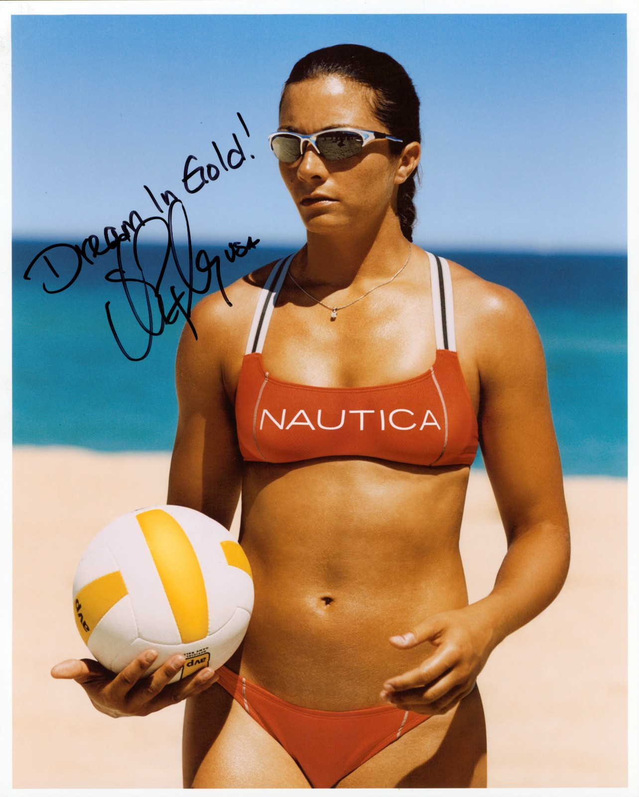 MISTY MAY-TREANOR Signed Autograph 8×10 phot USA Volleyball Gold KERRI WALSH HOT