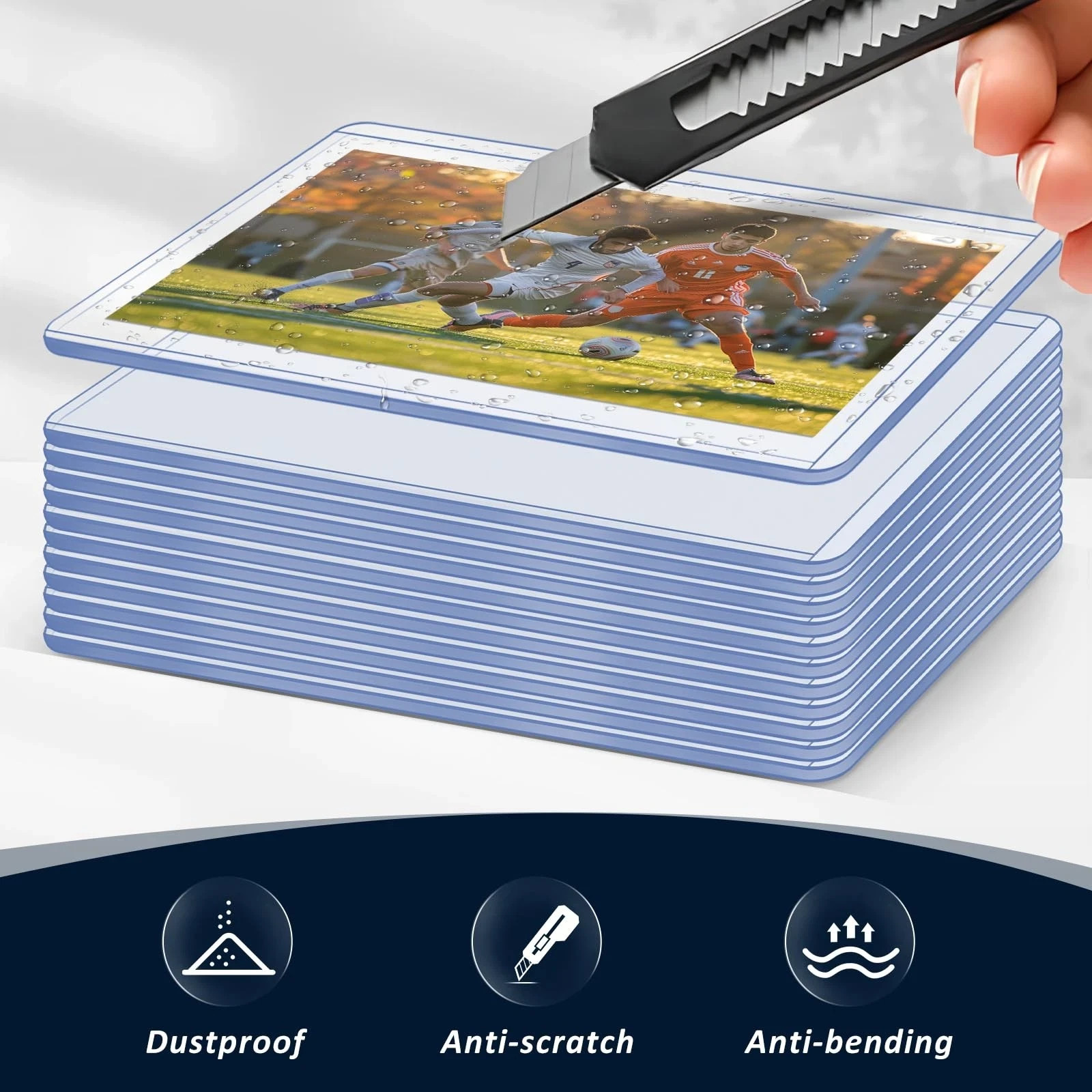 Trading Card Sleeves Hard Plastic Clear Case Holder Baseball Card Toploader
