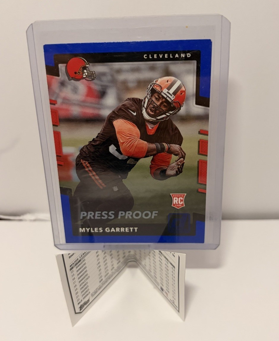 Panini 2017 Donruss Myles Garrett Rookie Press Proof #356 Cleveland Browns
