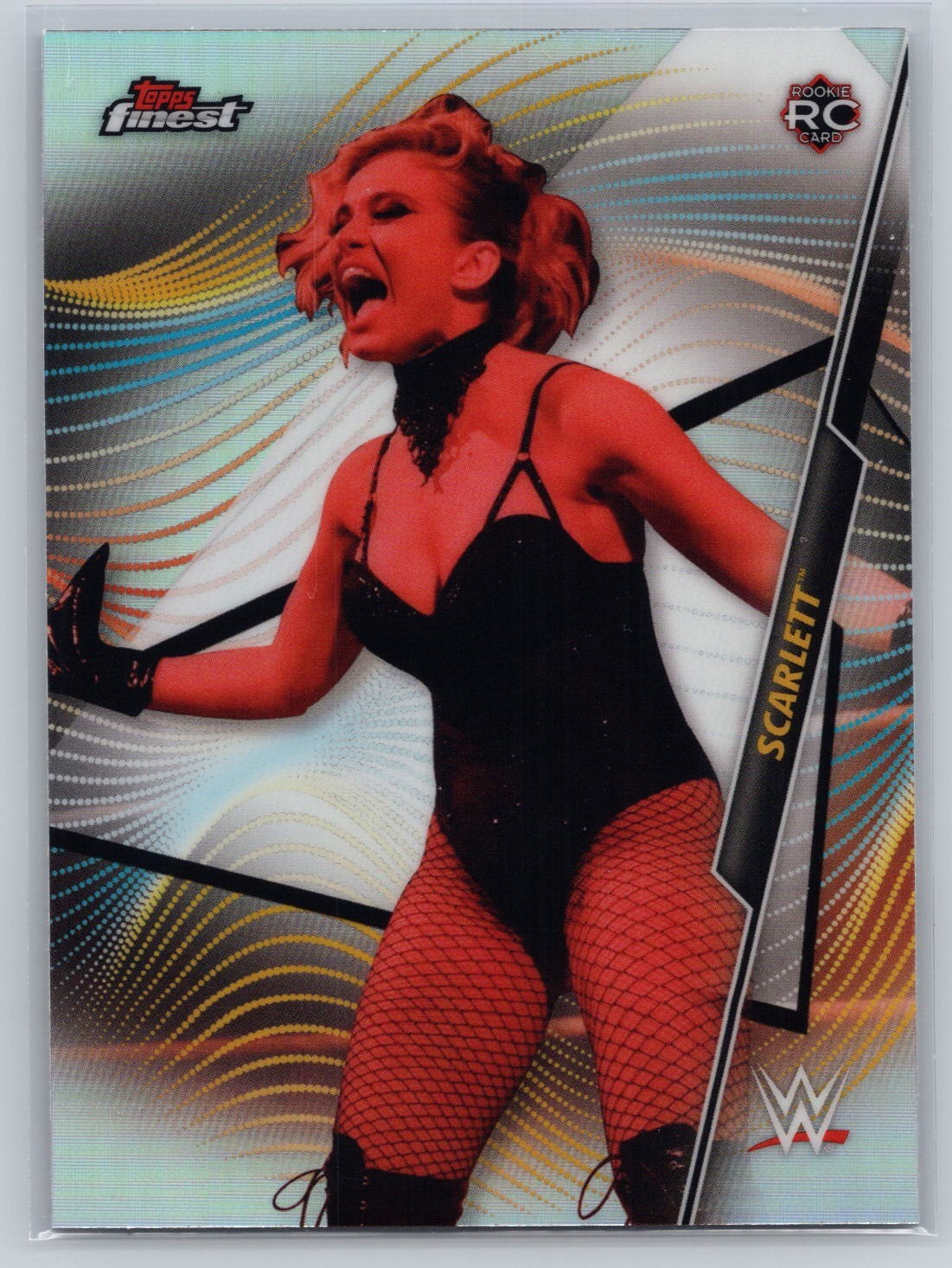 2020 Topps WWE Finest #92 Scarlett Refractor Rookie RC