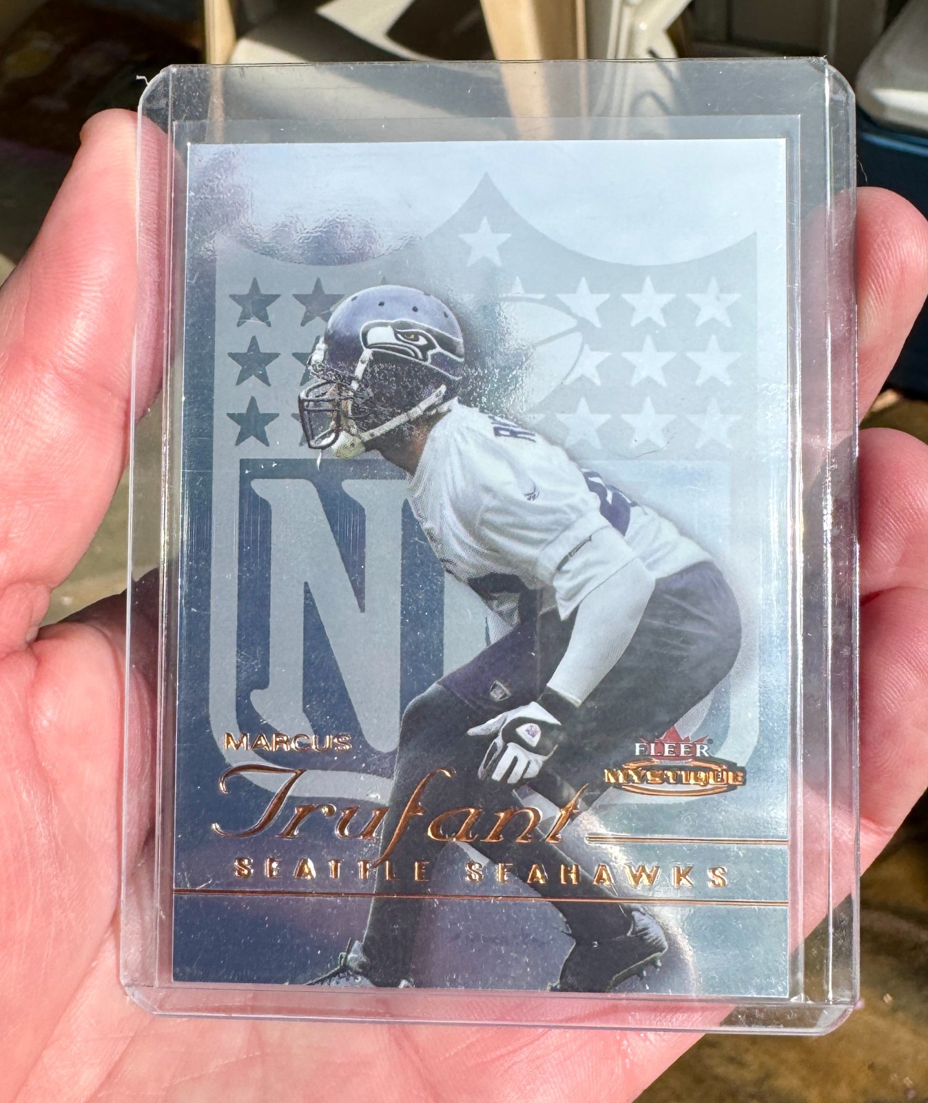 2003 fleer mystique MARCUS TRUFANT rookie #102 seattle seahawks 628/699 $1 ship