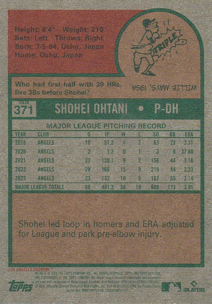 Shohei Ohtani Lot of 6 Cards Topps Heritage Parallels SP inserts angels dodgers