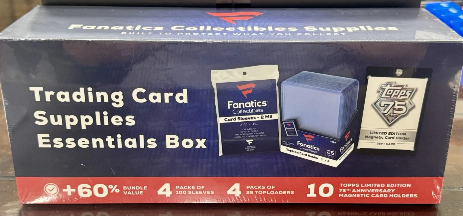 Topps 75 Magnetic Card Holders – Fanatics Trading Card Supplies Essentials Box