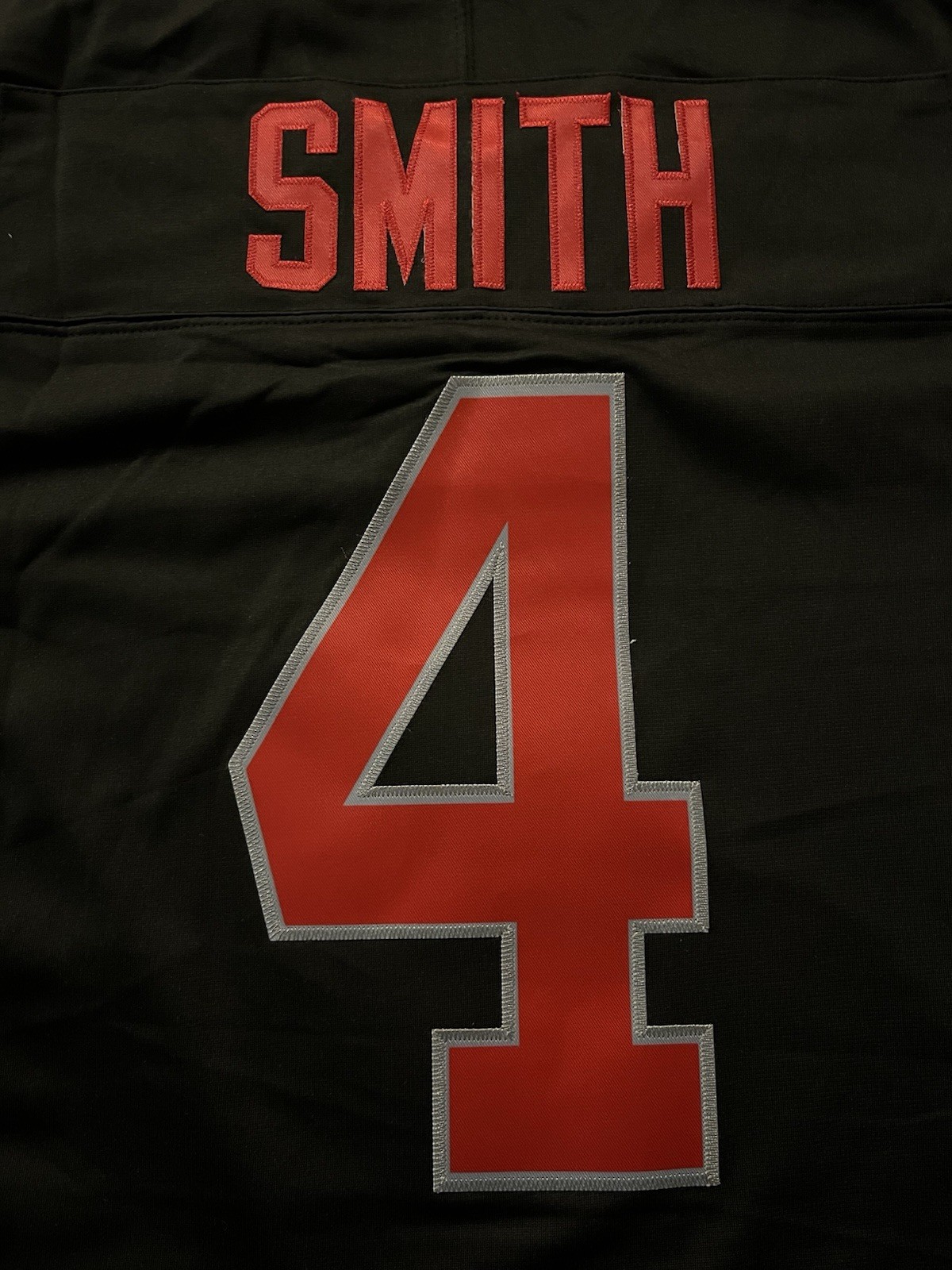 Jeremiah Smith Black Ohio State OSU Jersey Buckeyes Stitched 4 FUSE Stitched