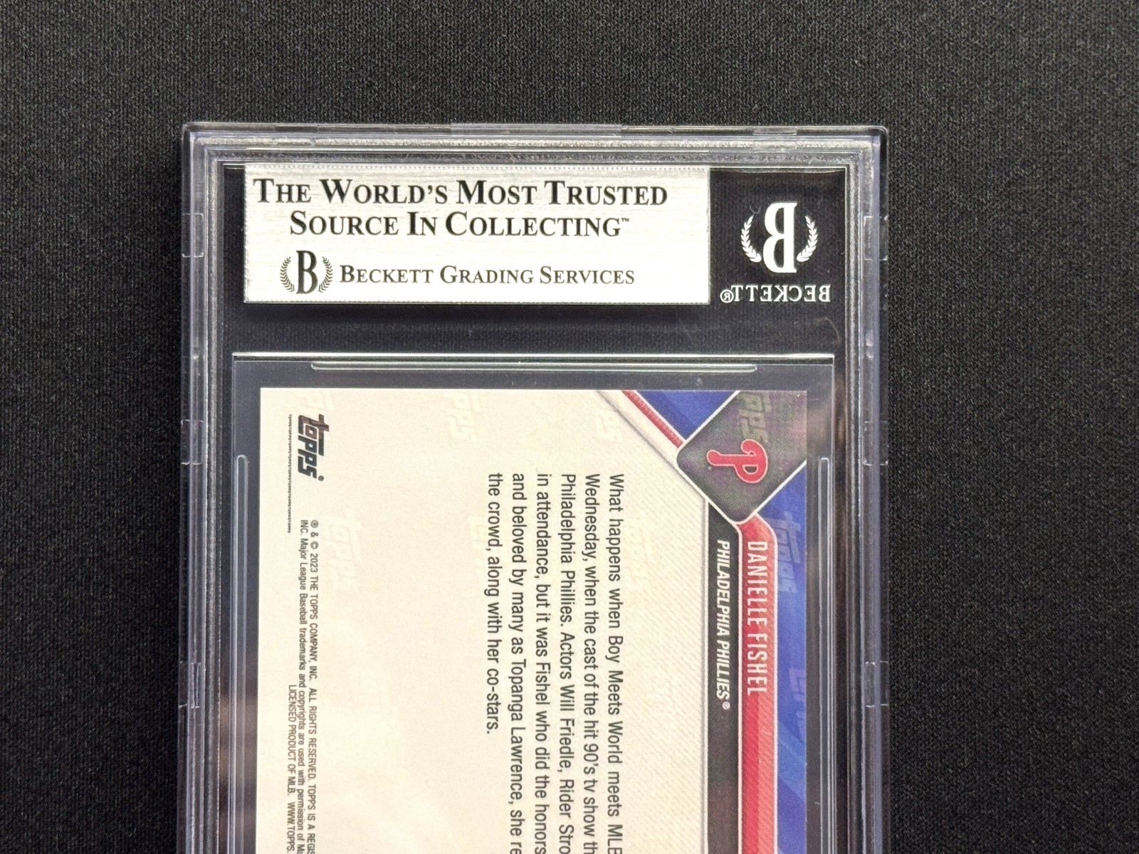 Danielle Fishel Signed Auto BECKETT BAS 2023 Topps Now #931 Boy Meets World