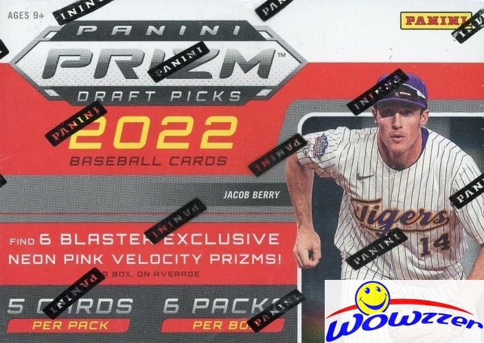2022 Panini Prizm Draft Picks Baseball EXCLUSIVE Sealed Blaster Box-AUTO+8 PRIZM