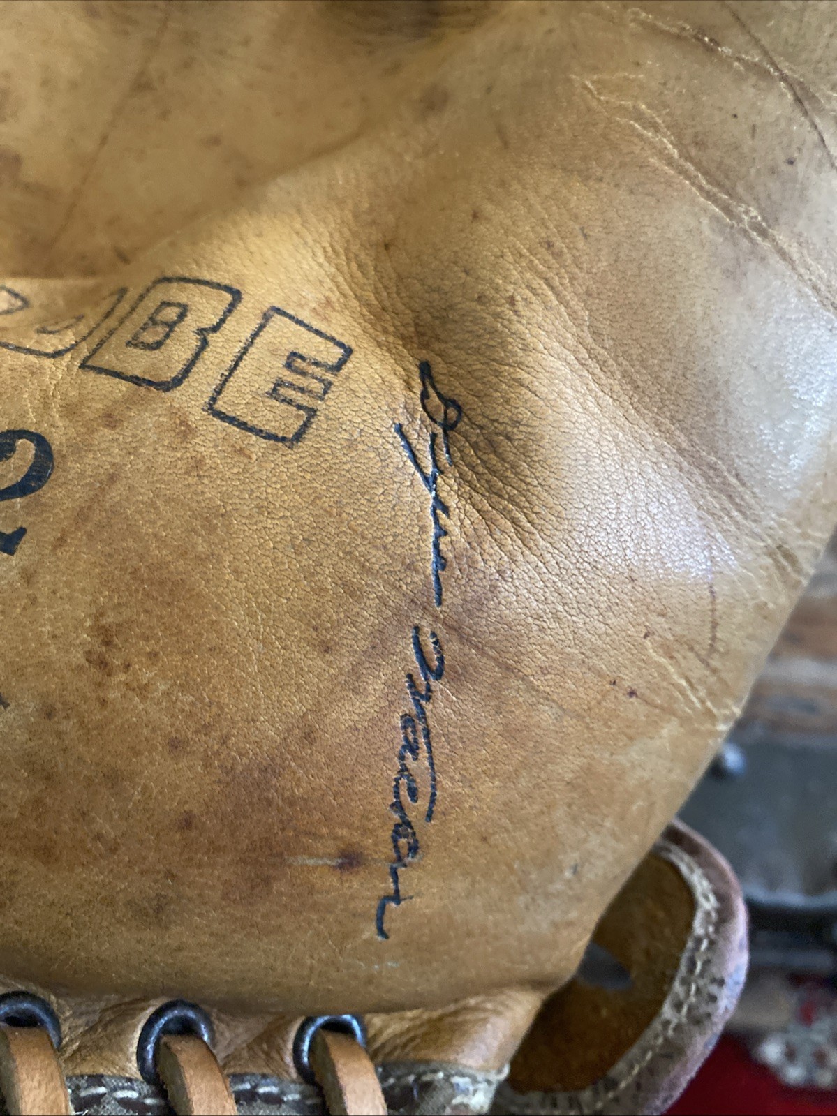 VINTAGE Old KILLER 1930’s DIXIE WALKER Circa BASEBALL GLOVE Mitt Antique EARLY