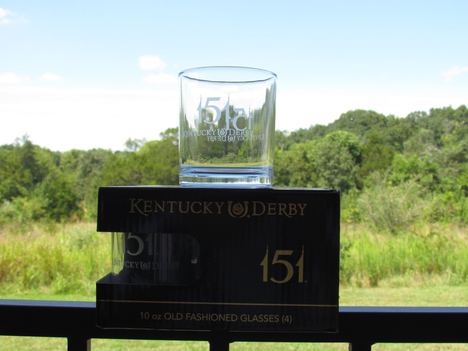 2025 Kentucky Derby 151. 10 oz Old Fashioned Glasses 4 pc. Gift Set
