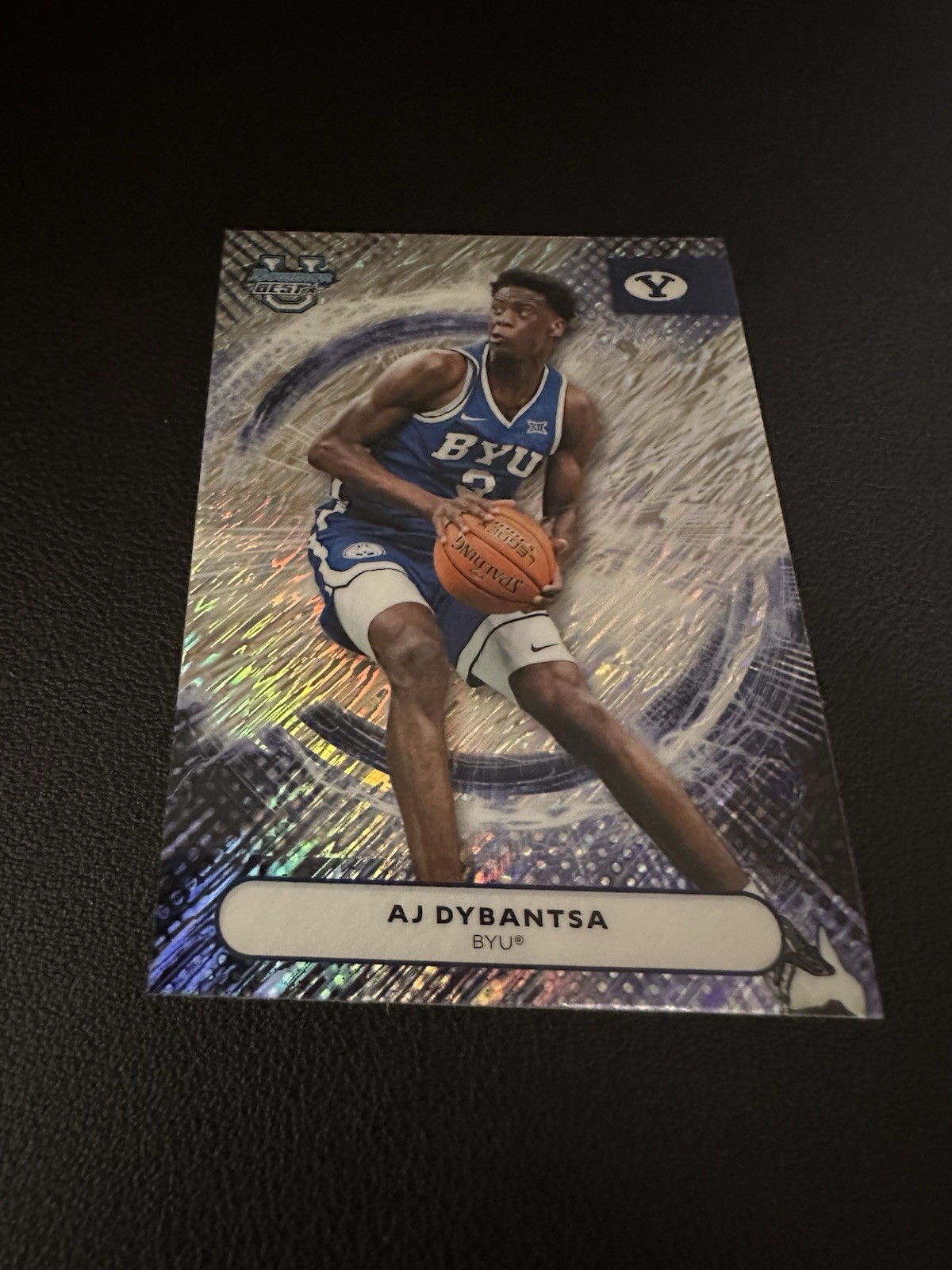 2025-26 Bowman Best U Basketball AJ Dybantsa #9 Shimmer BYU Wizards #1 Pick