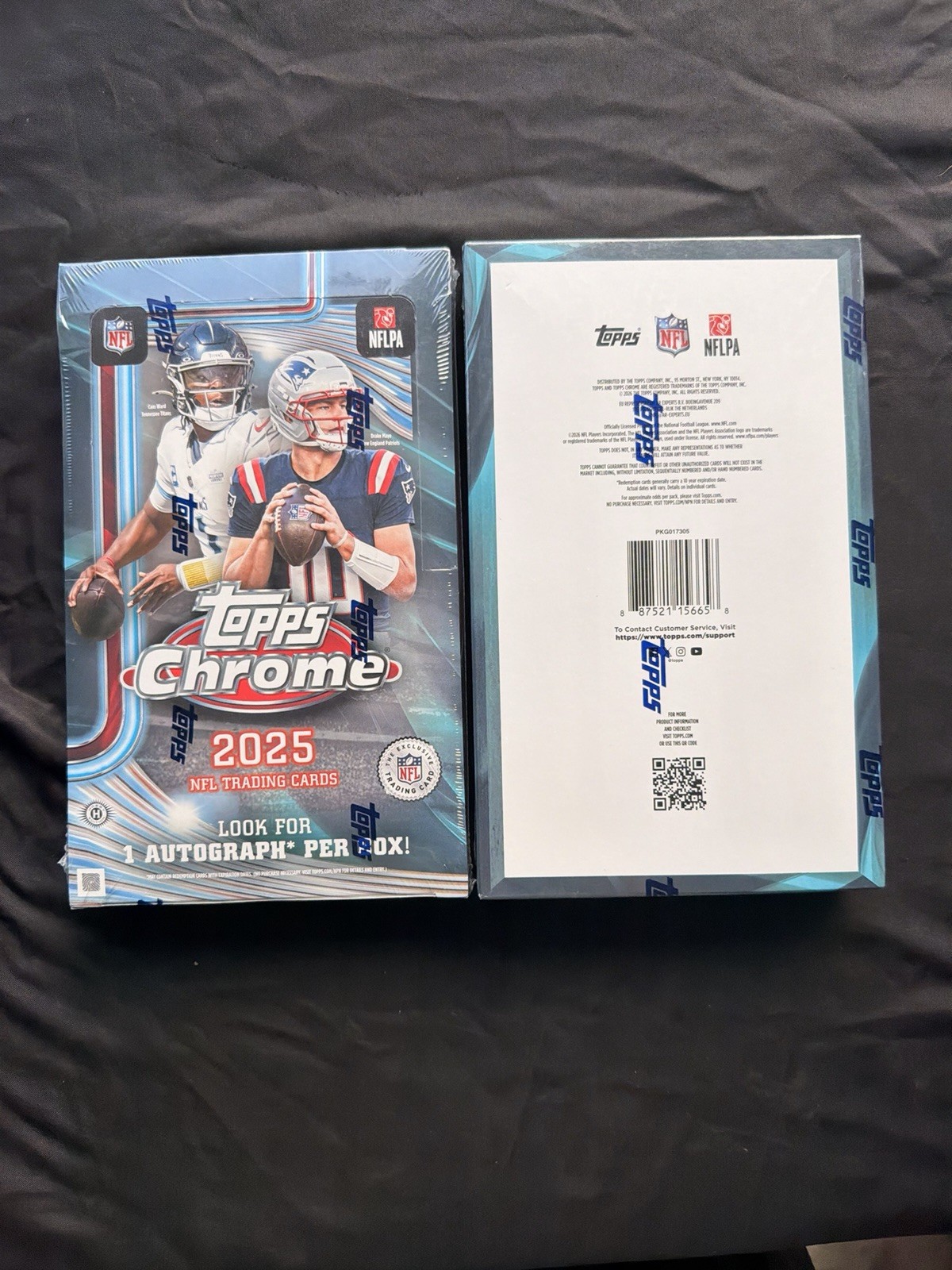 2025 Topps Chrome NFL Football Hobby Box – Brand New Sealed