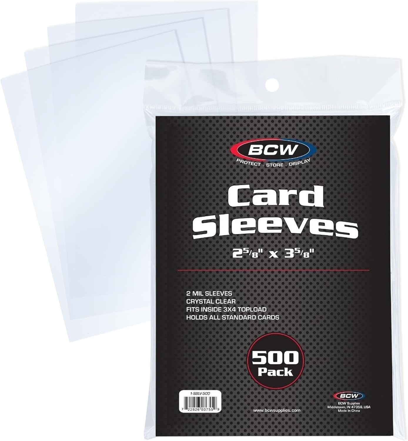 Penny Sleeves – 500/1000 Crystal Clear Acid-Free Sleeves – 2-5/8″ x 3-5/8″ | for