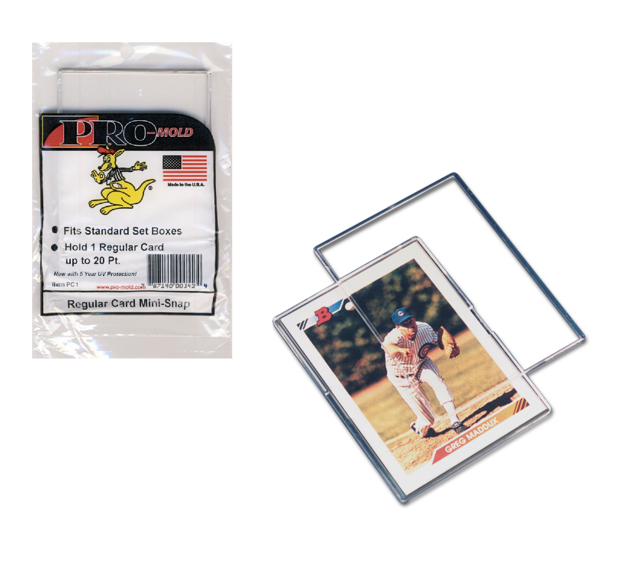 Box of 35 Pro-Mold Regular Mini Snap Card Holder Original PC1 Fits Storage Boxes